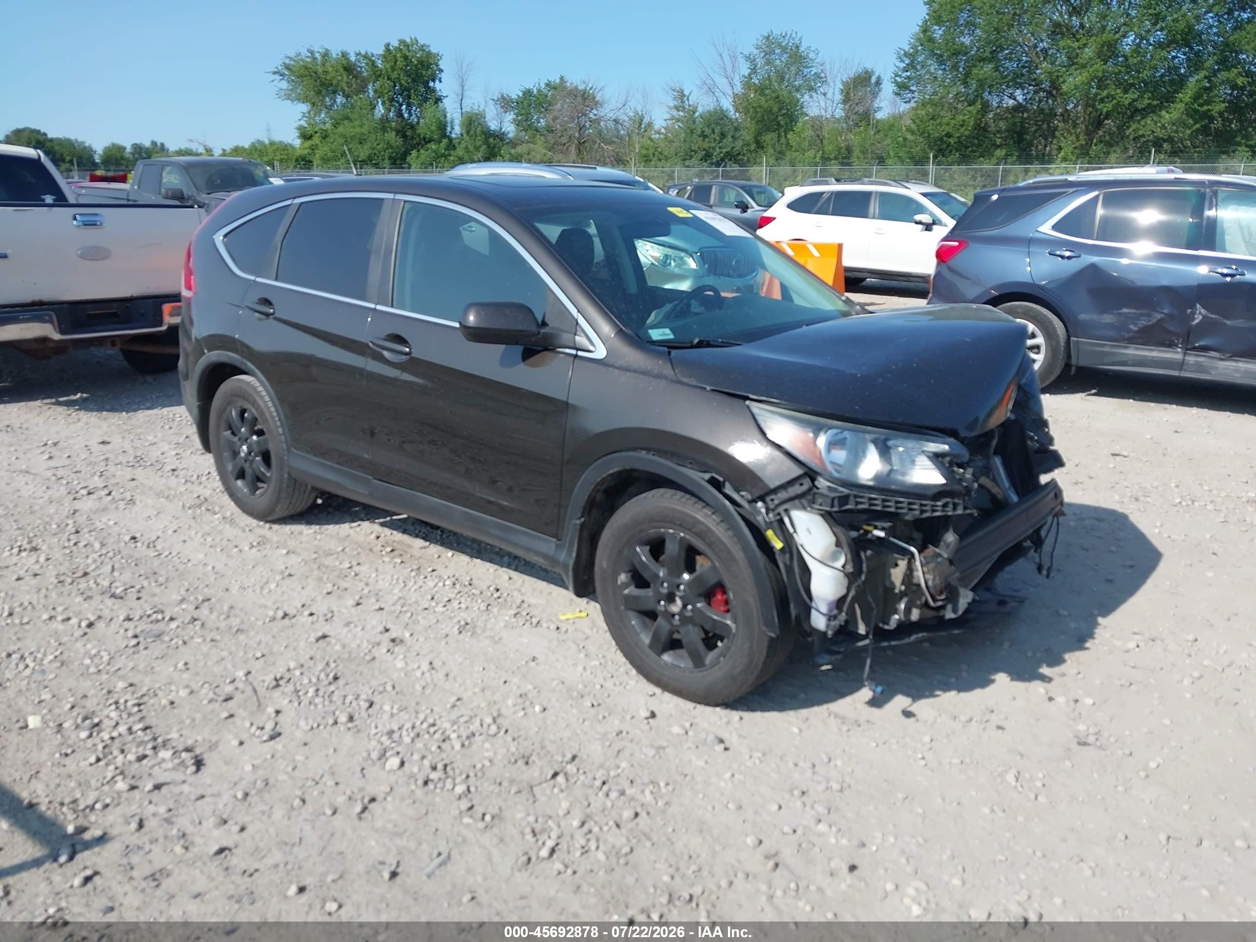2013 Honda CR-V EX, VIN 5J6RM4H54DL033438 — Front end