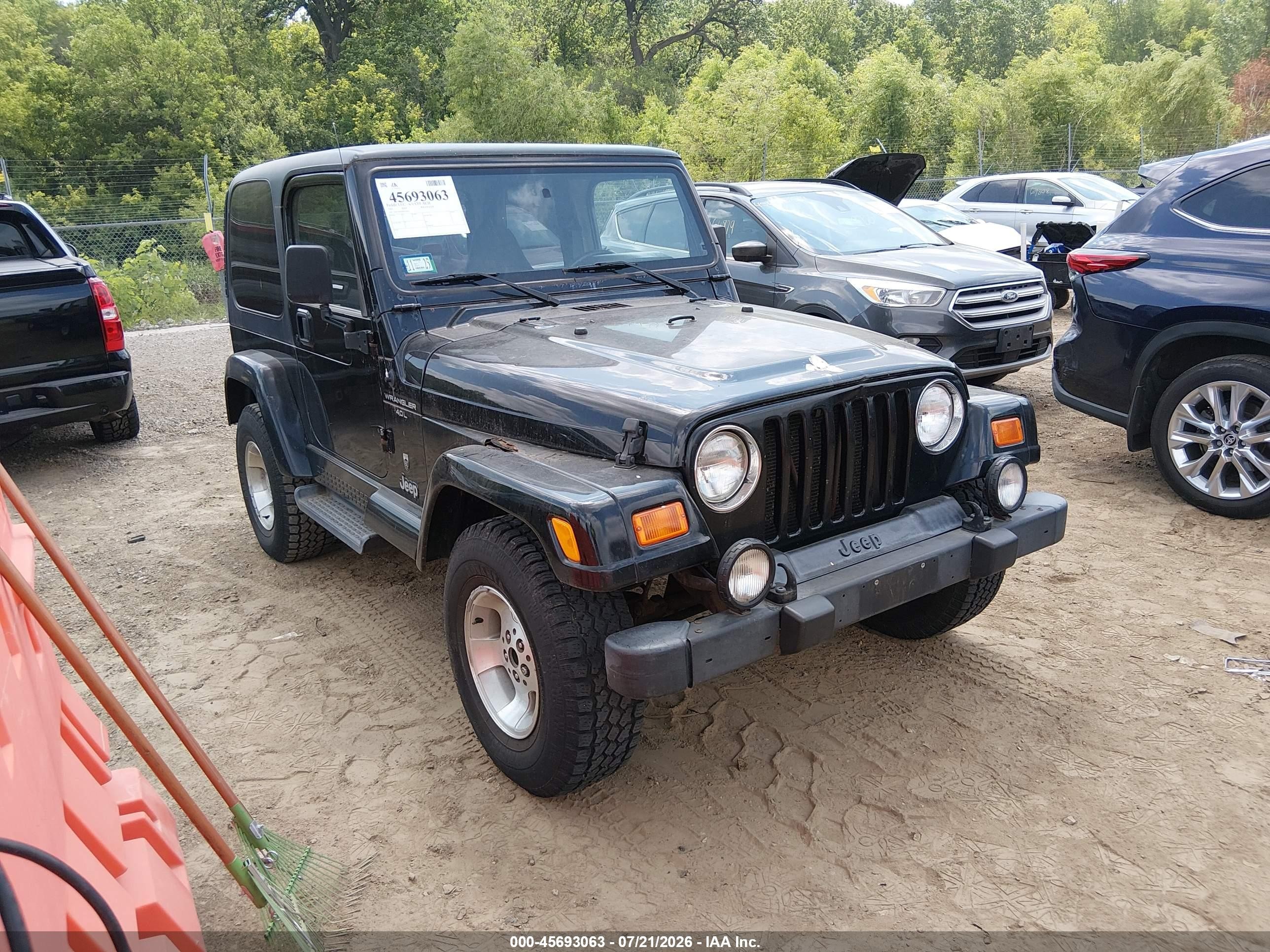 2001 Jeep Wrangler Sport, VIN 1J4FA49S51P352383 — Обычный износ