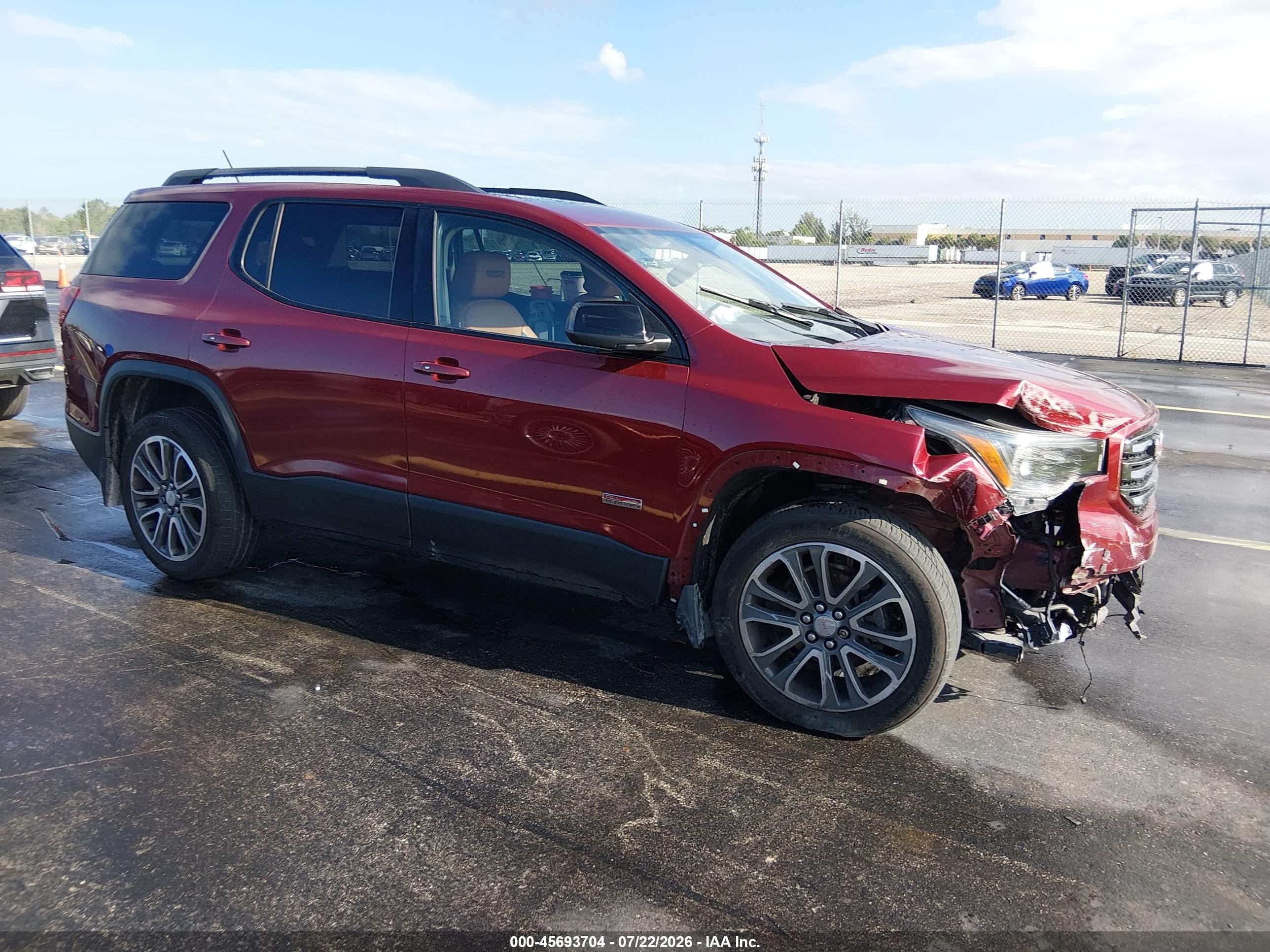 2017 GMC Acadia SLT, VIN 1GKKNVLS3HZ204940 — Front end