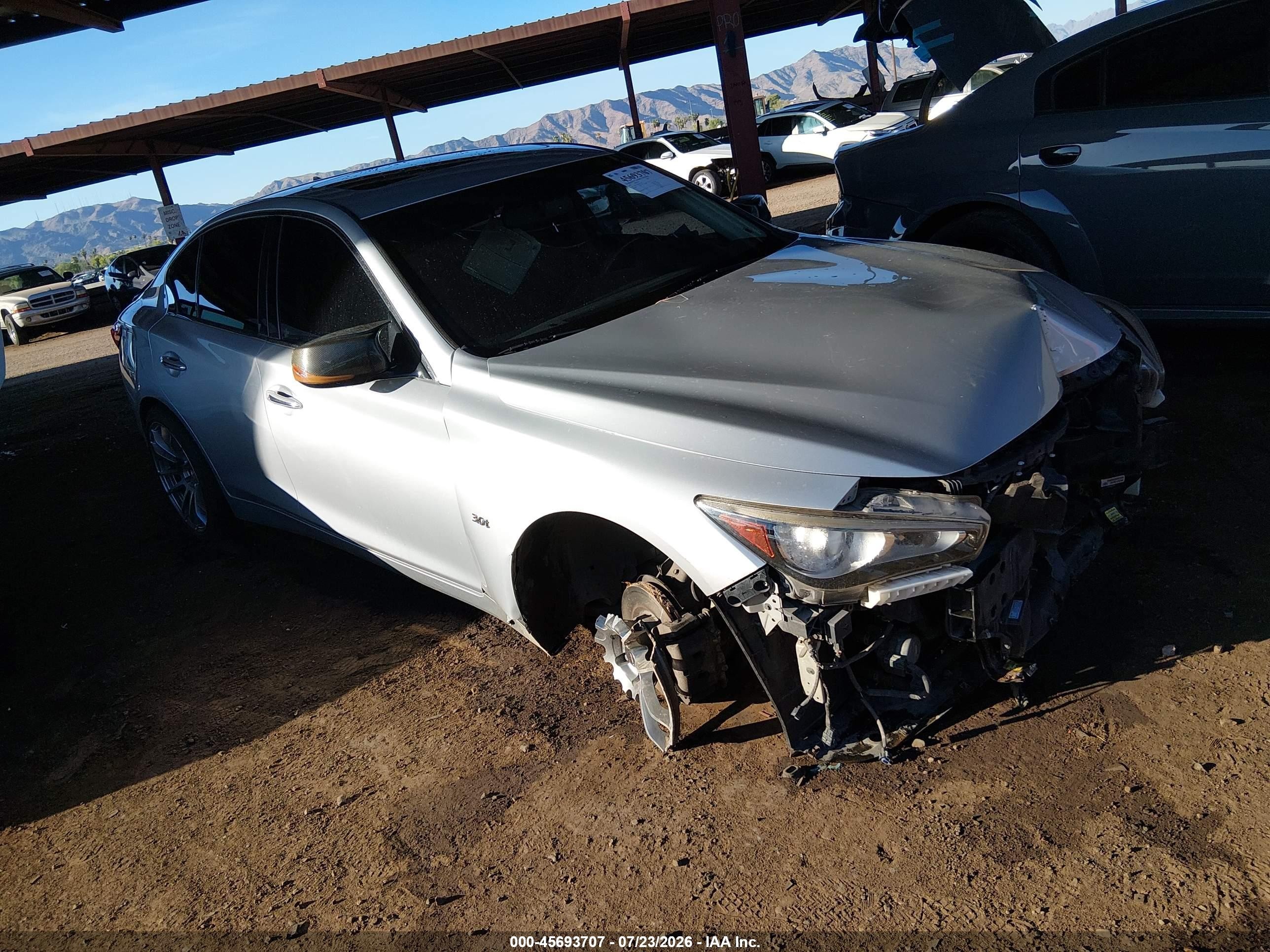 2019 Infiniti Q50 Signature Edition, VIN JN1EV7AR5KM557952 — Front end