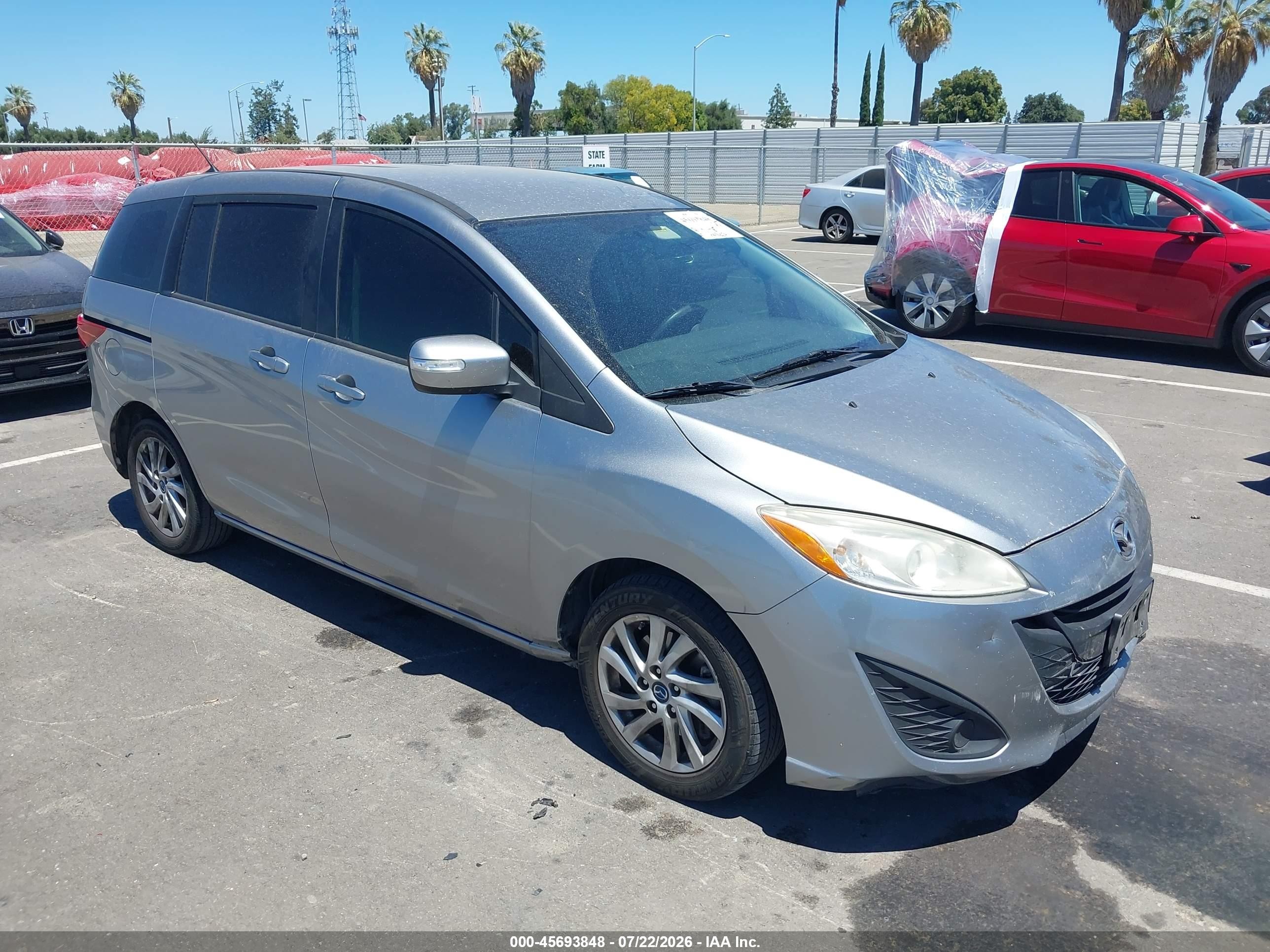 2014 Mazda 5 Sport, VIN JM1CW2BL9E0177703 — Rear end