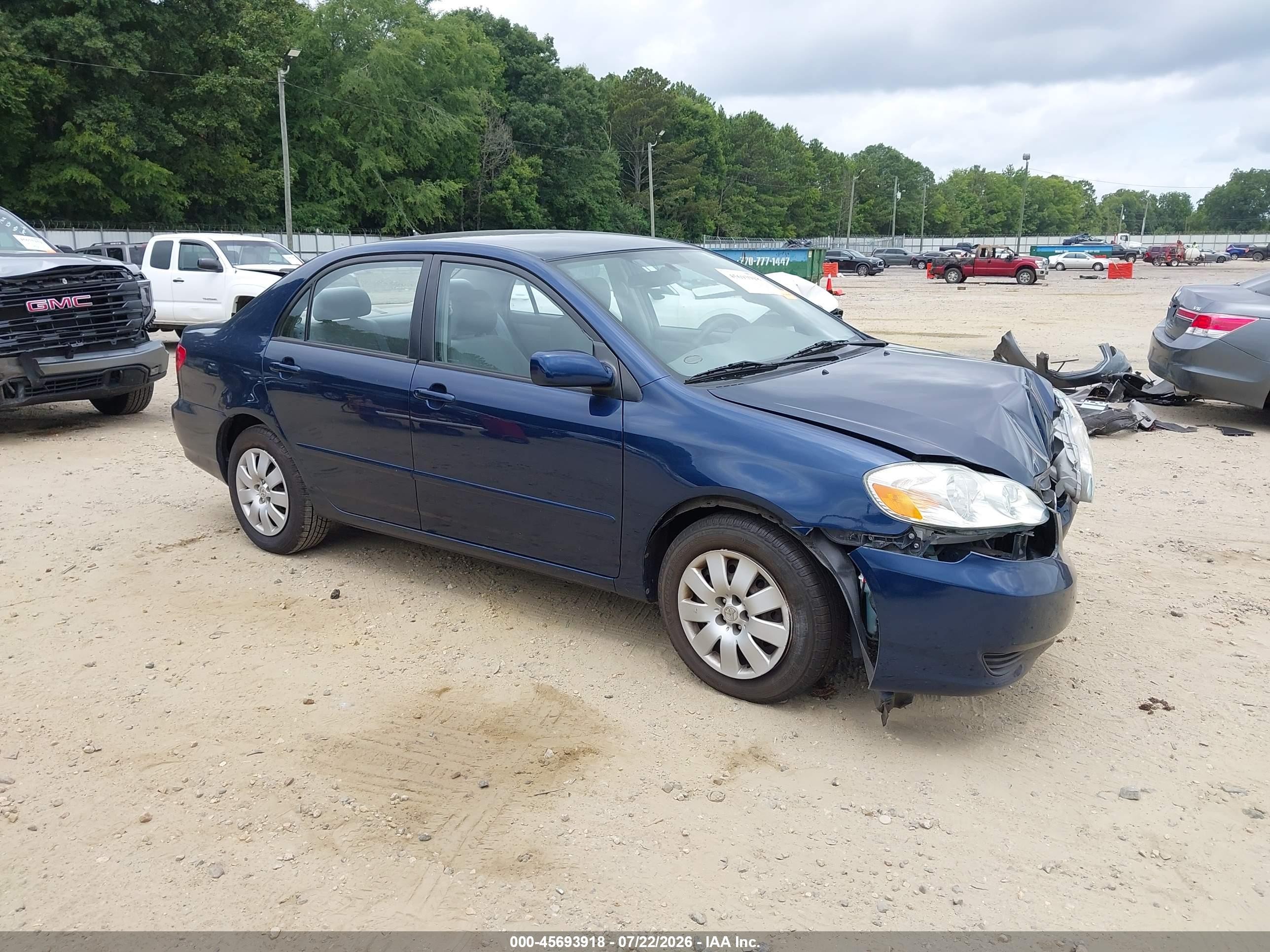2003 Toyota Corolla CE, VIN 1NXBR32E53Z170498 — Front end