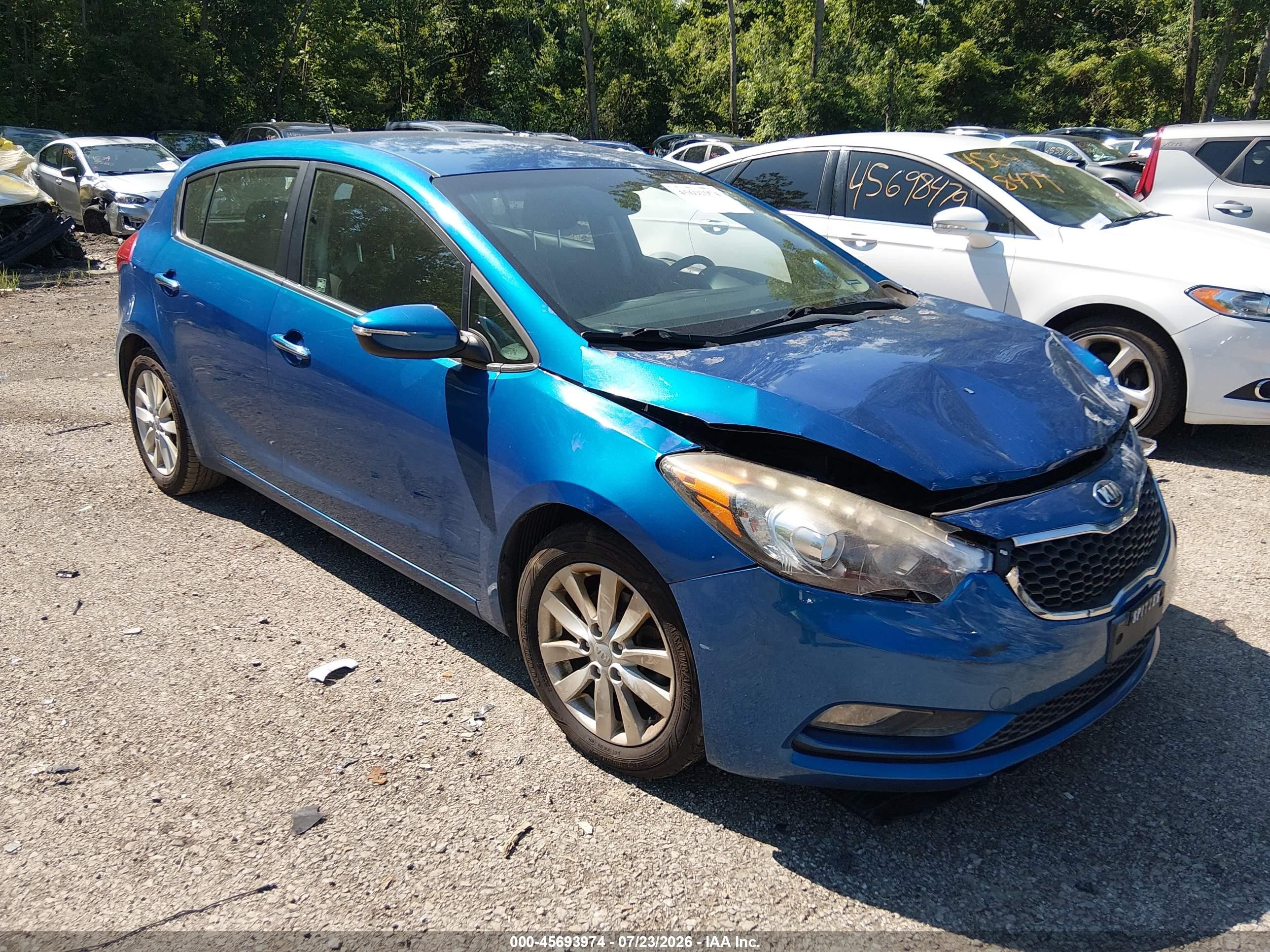 2015 Kia Forte EX, VIN KNAFX5A85F5295077 — Front end