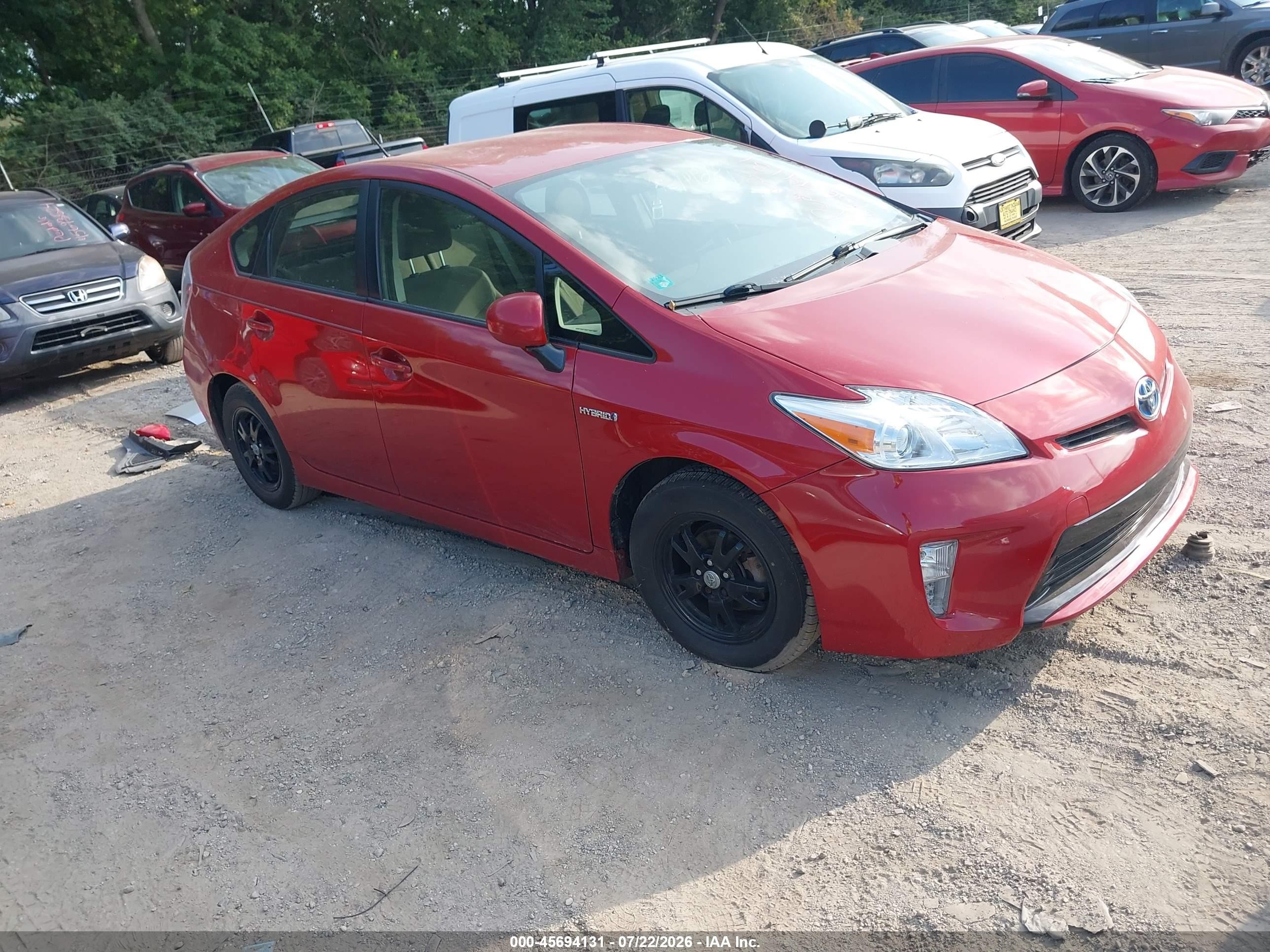 2012 Toyota Prius Three, VIN JTDKN3DU8C0334970 — Normal wear
