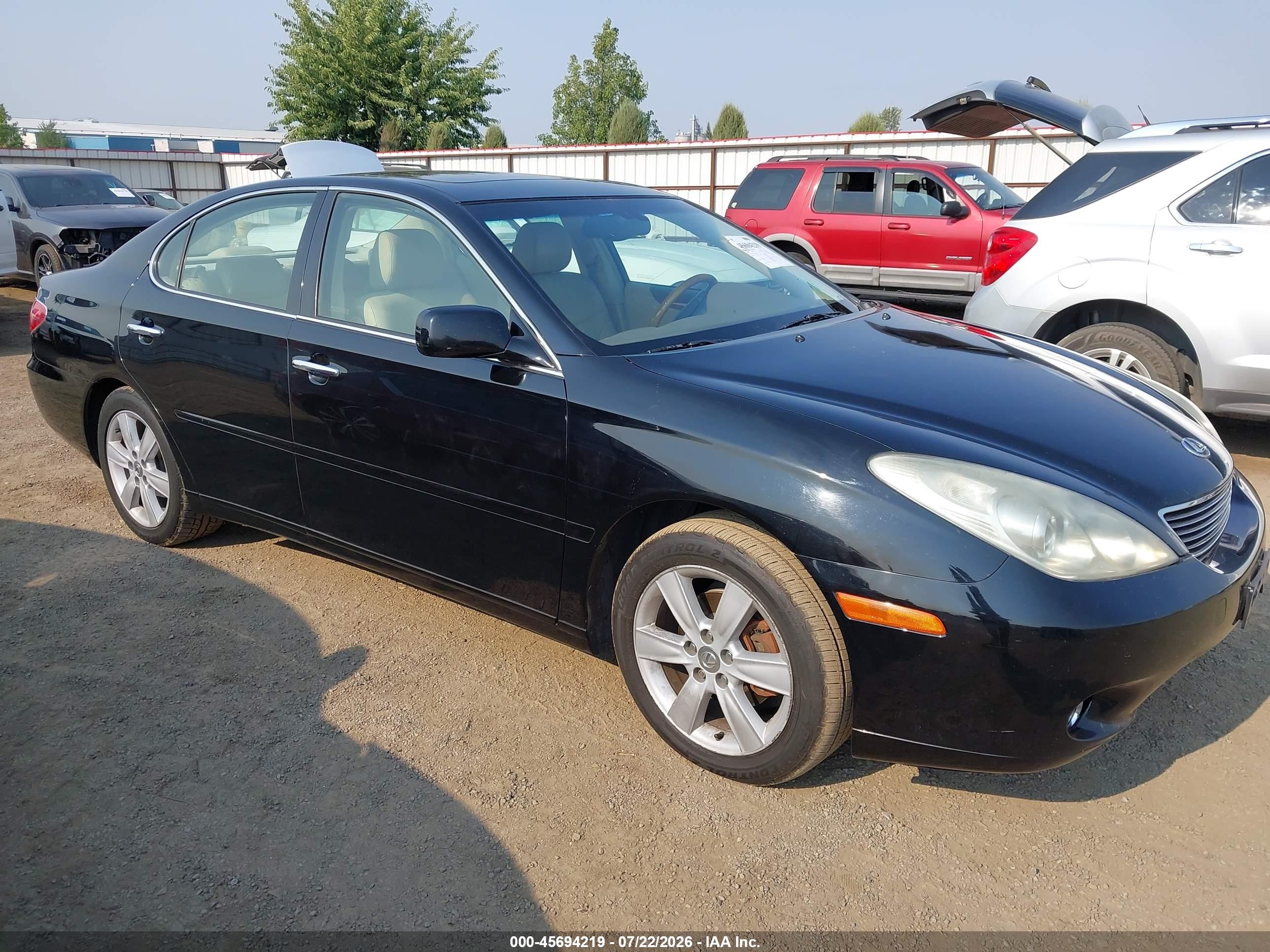 2005 Lexus ES 350, VIN JTHBA30G755120357 — Front end