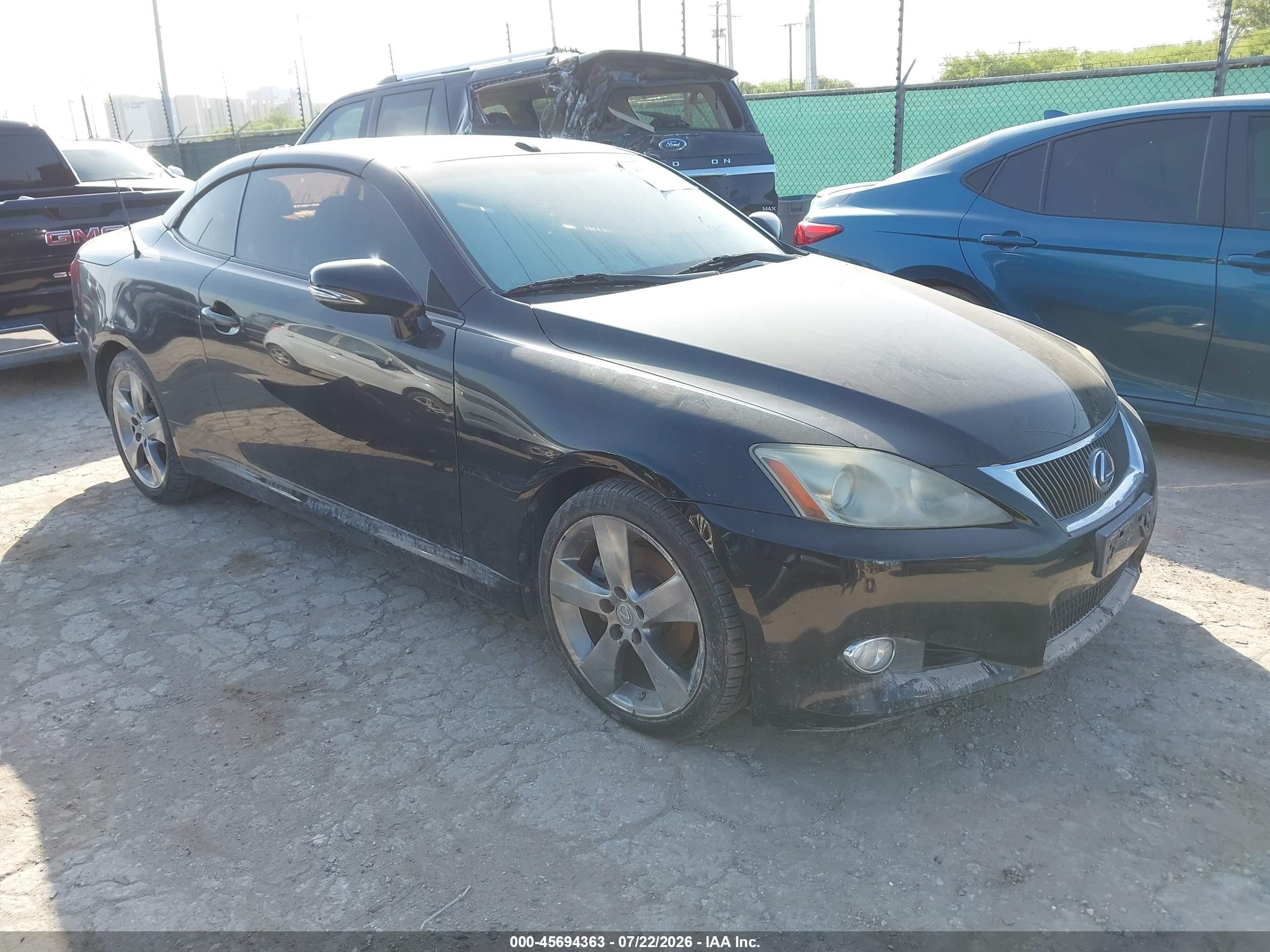 2010 Lexus IS 250 C, VIN JTHFF2C25A2504372 — Water / flood