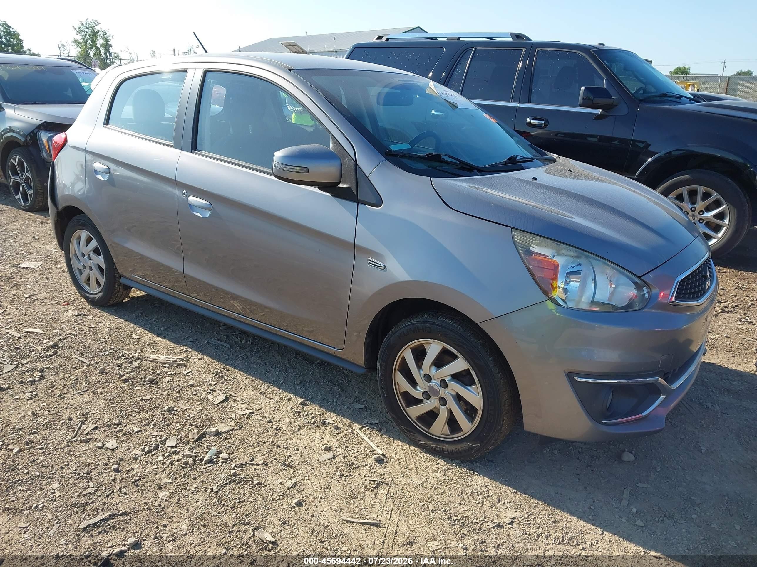 2017 Mitsubishi Mirage SE, VIN ML32A4HJ5HH000487 — Rear end