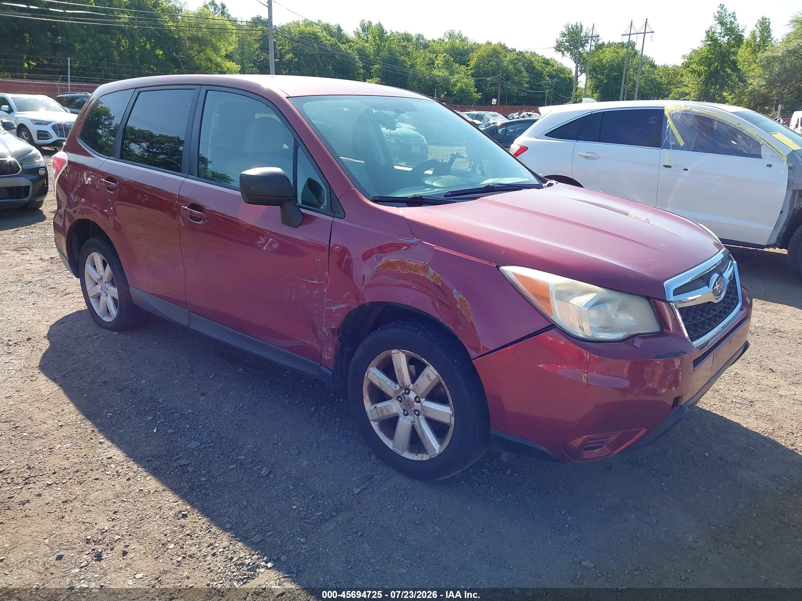 2014 Subaru Forester 2.5i, VIN JF2SJAACXEH405524 — Normal wear