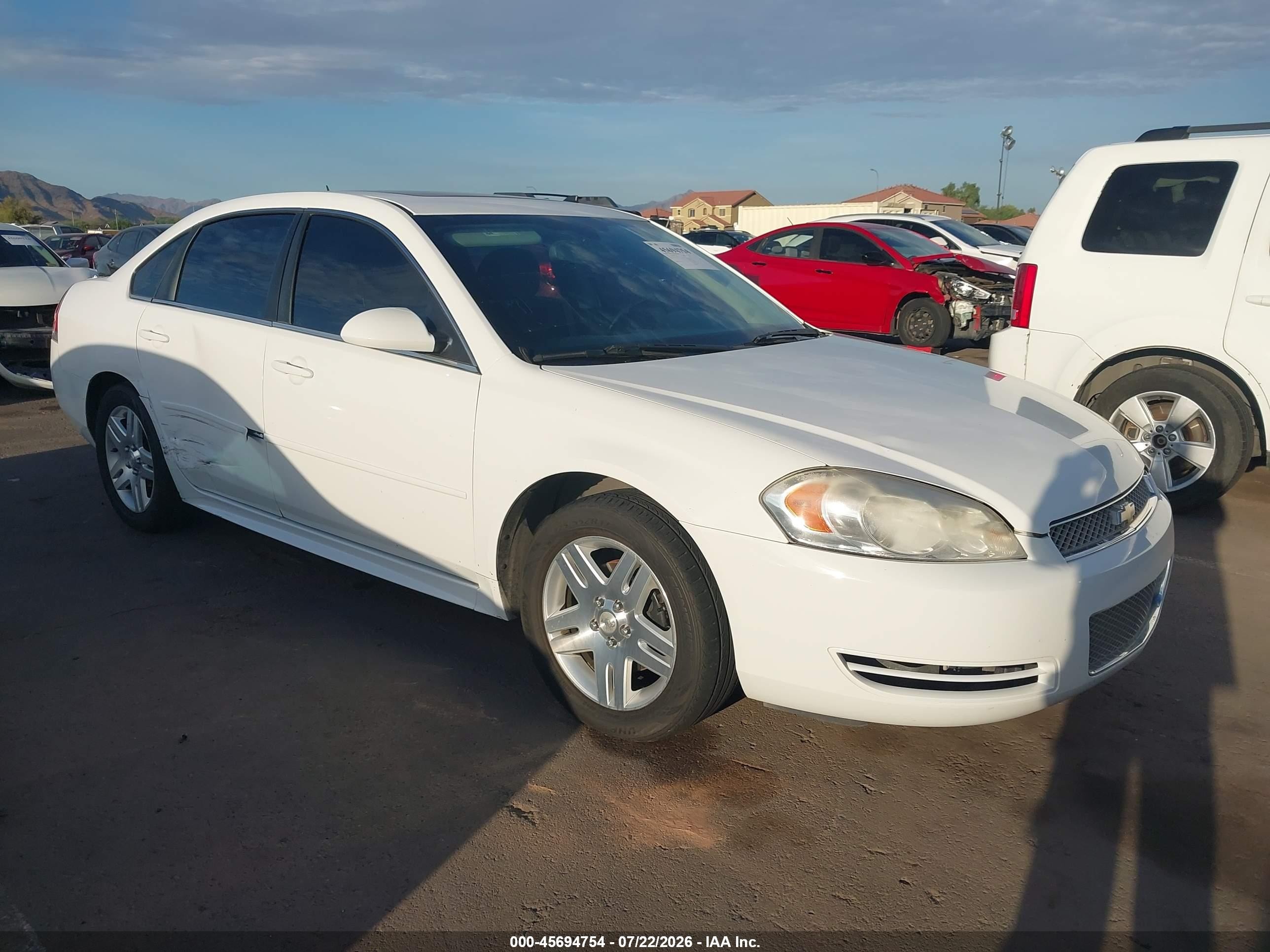 2012 Chevrolet Impala LT Fleet, VIN 2G1WG5E32C1218335 — Side