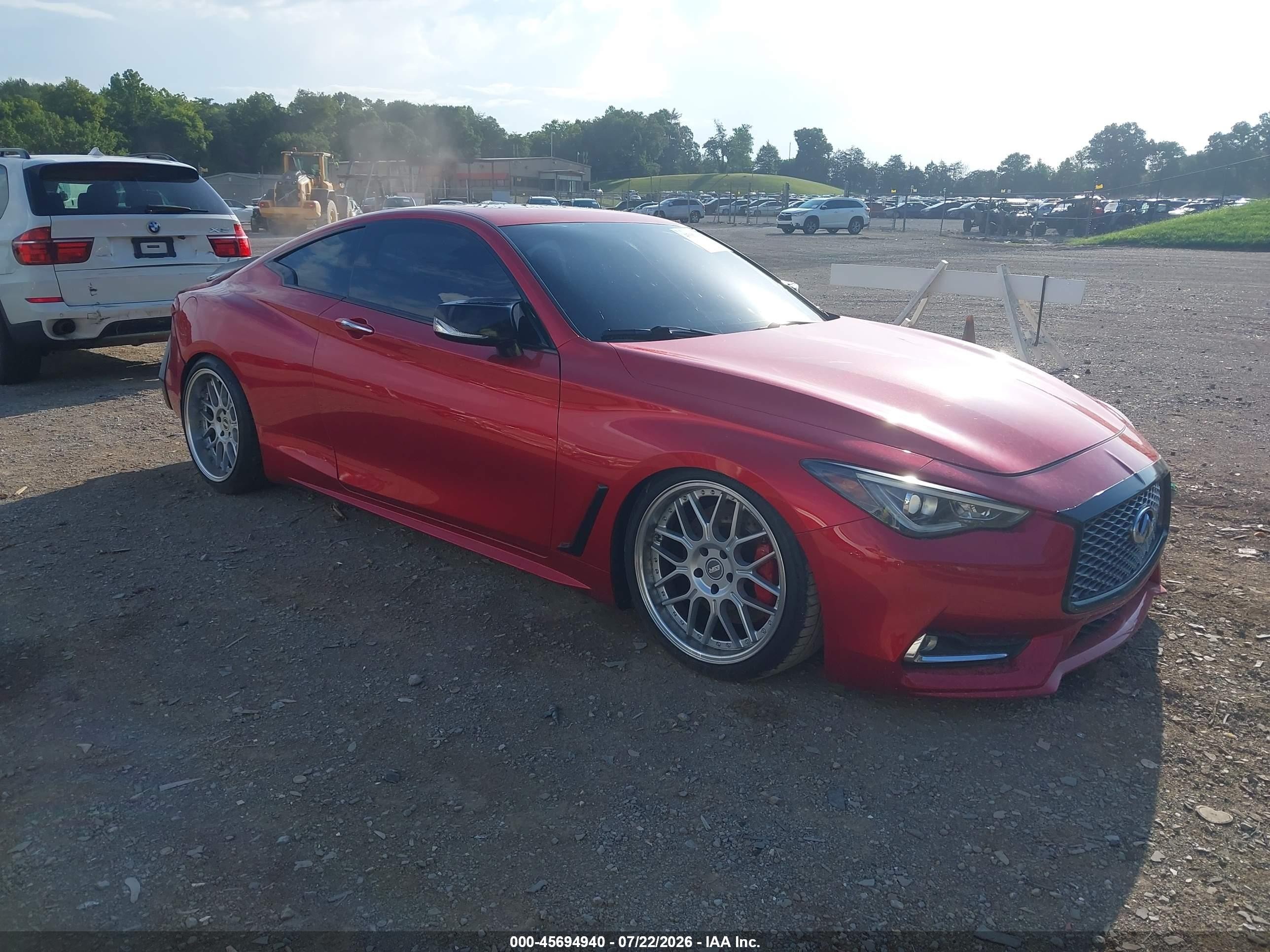 2017 Infiniti Q60 Red Sport 400, VIN JN1FV7EK5HM610739 — Undercarriage