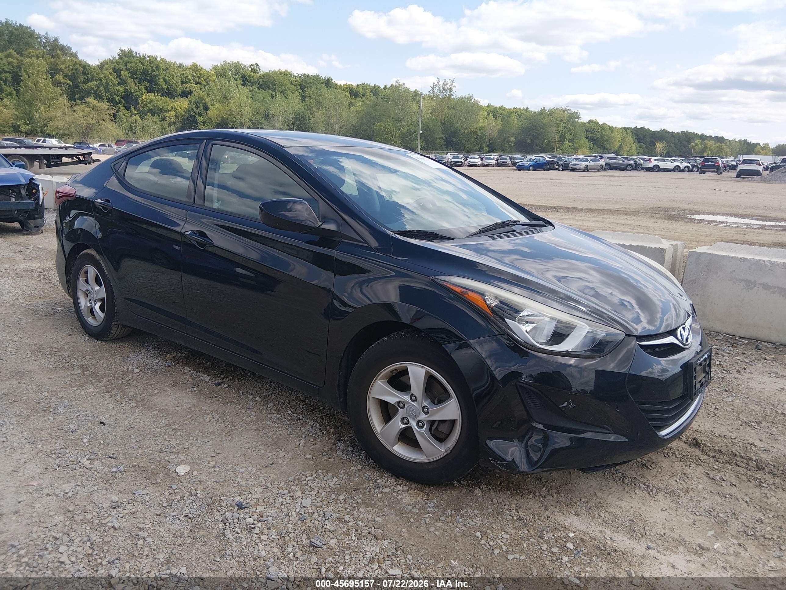 2015 Hyundai Elantra SE, VIN 5NPDH4AE3FH602575 — Normal wear
