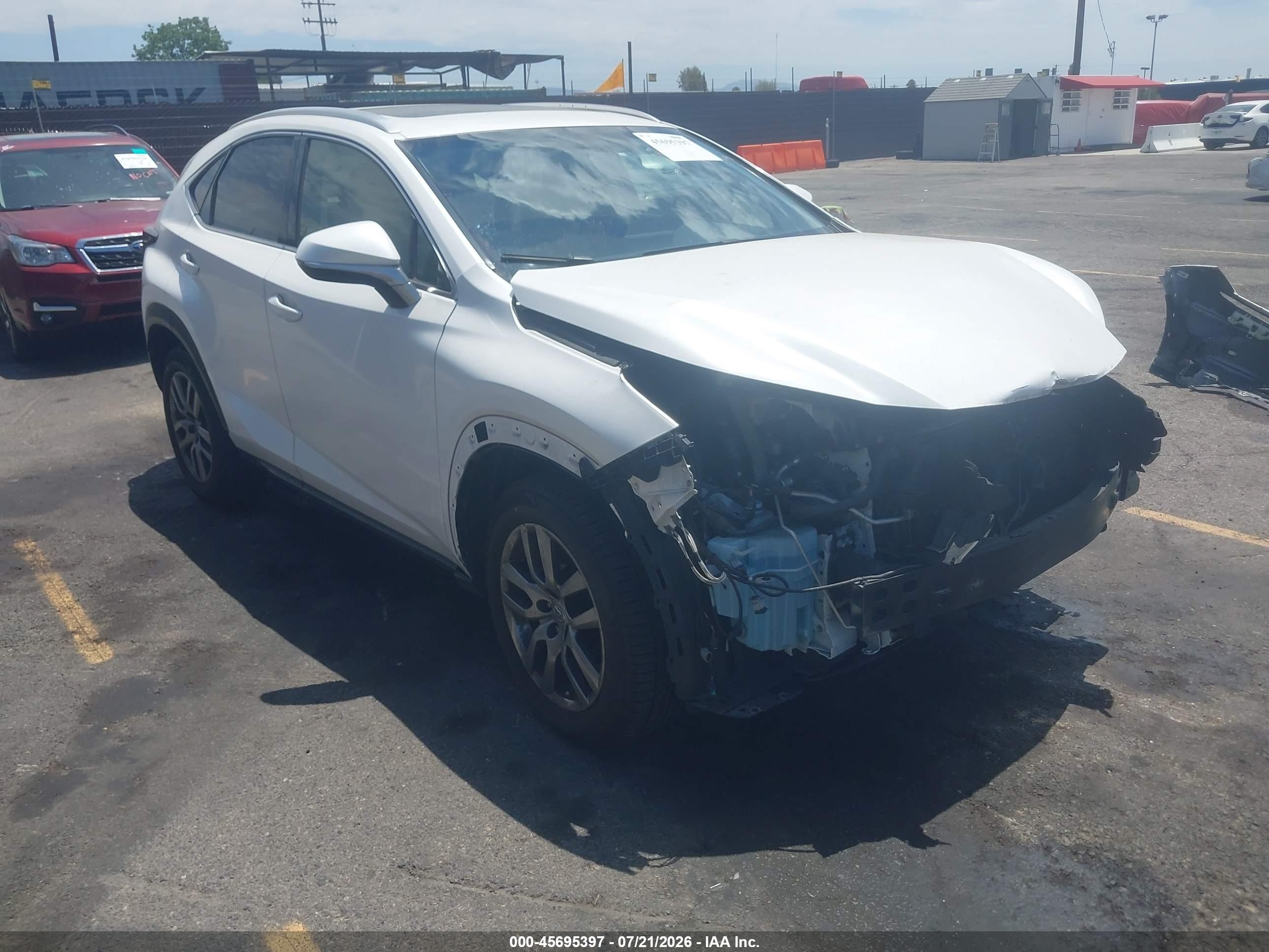 2016 Lexus NX F Sport, VIN JTJYARBZ9G2035177 — Front end