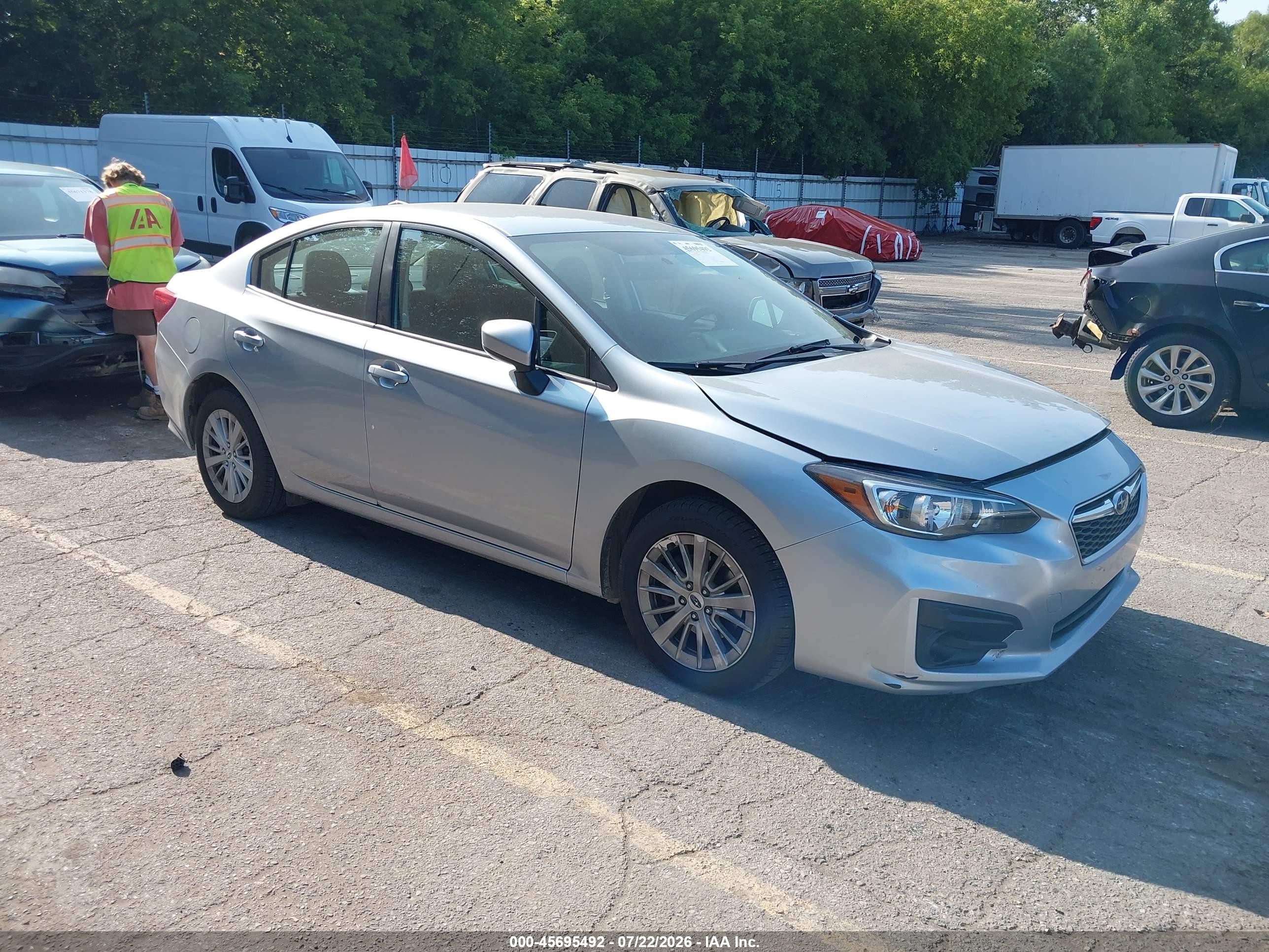 2018 Subaru Impreza Premium, VIN 4S3GKAB62J3612829 — Front end