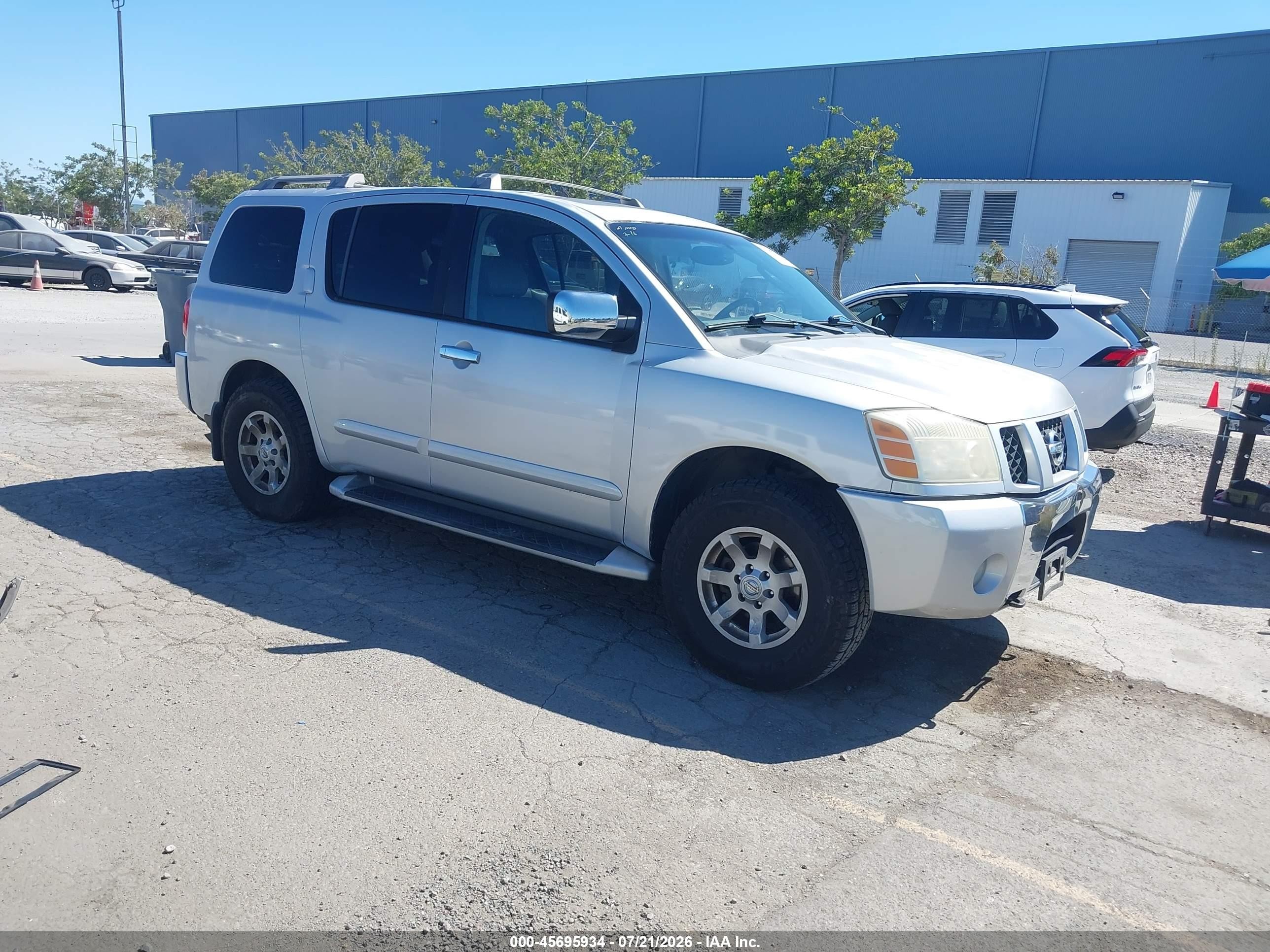 2004 Nissan Armada SE, VIN 5N1AA08B24N725367 — Rear end
