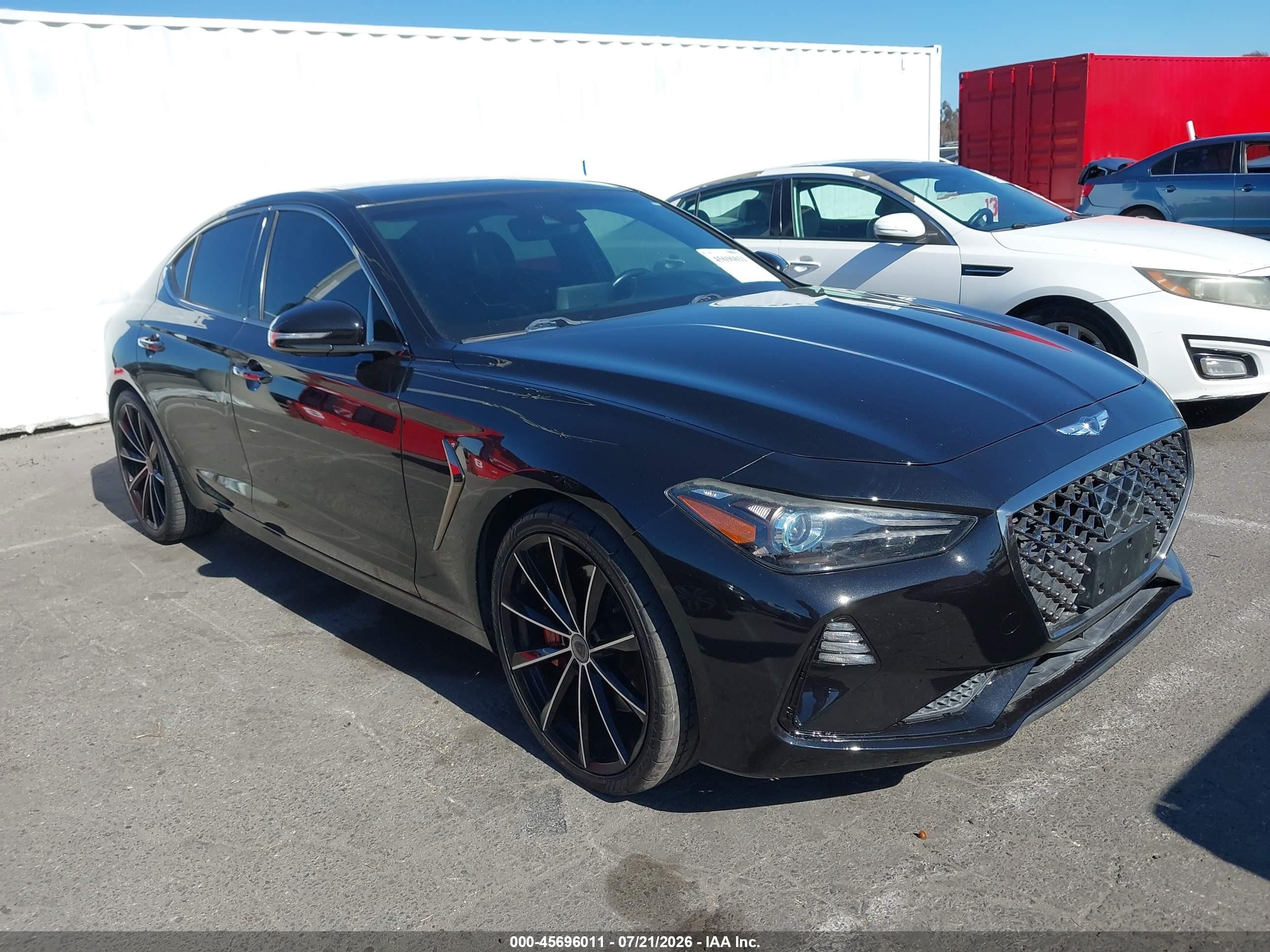 2019 Genesis G70 Advanced, VIN KMTG34LE4KU018387 — Перед
