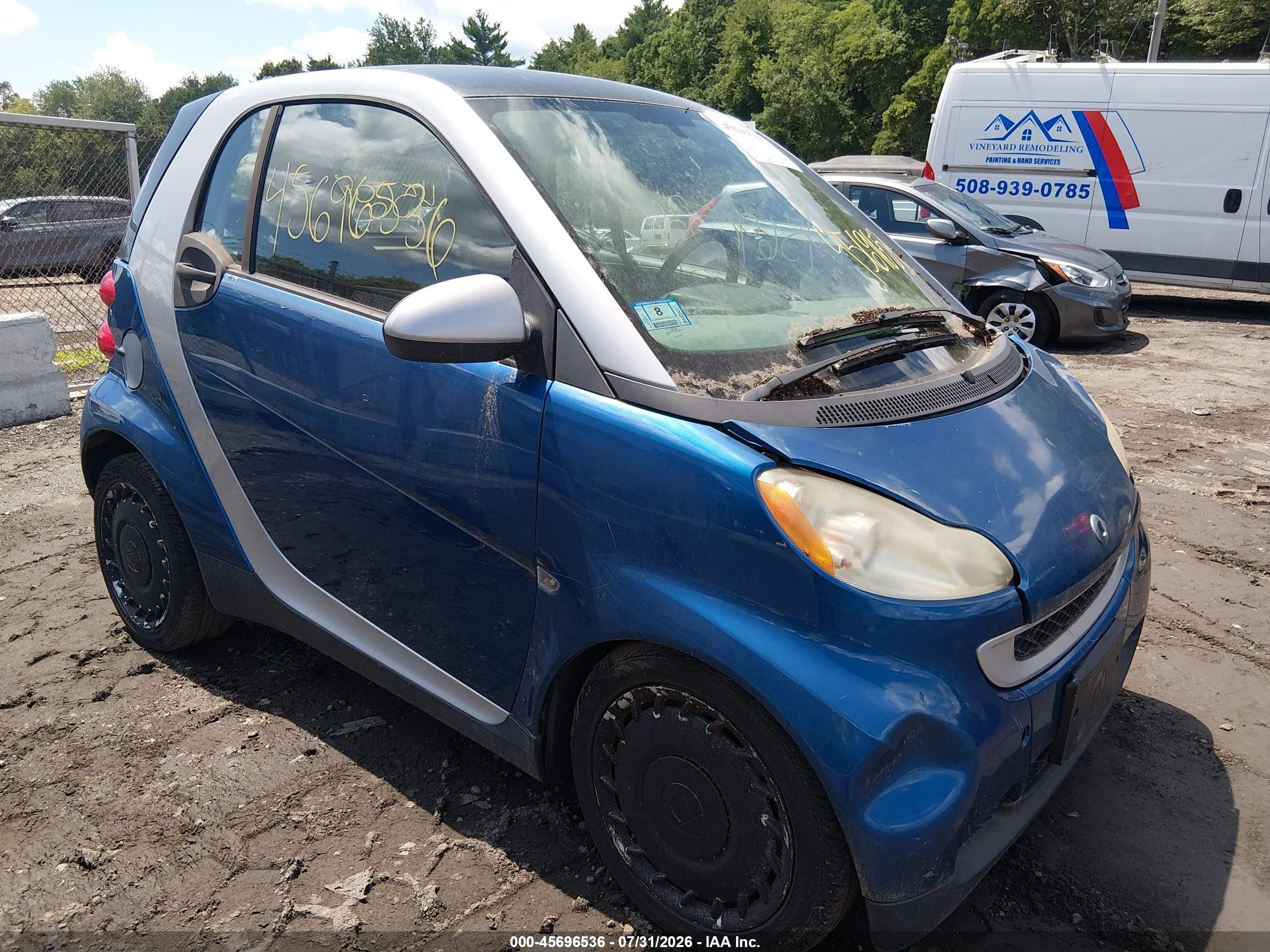 2008 Smart fortwo Pure, VIN WMEEJ31X78K135736 — Normal wear