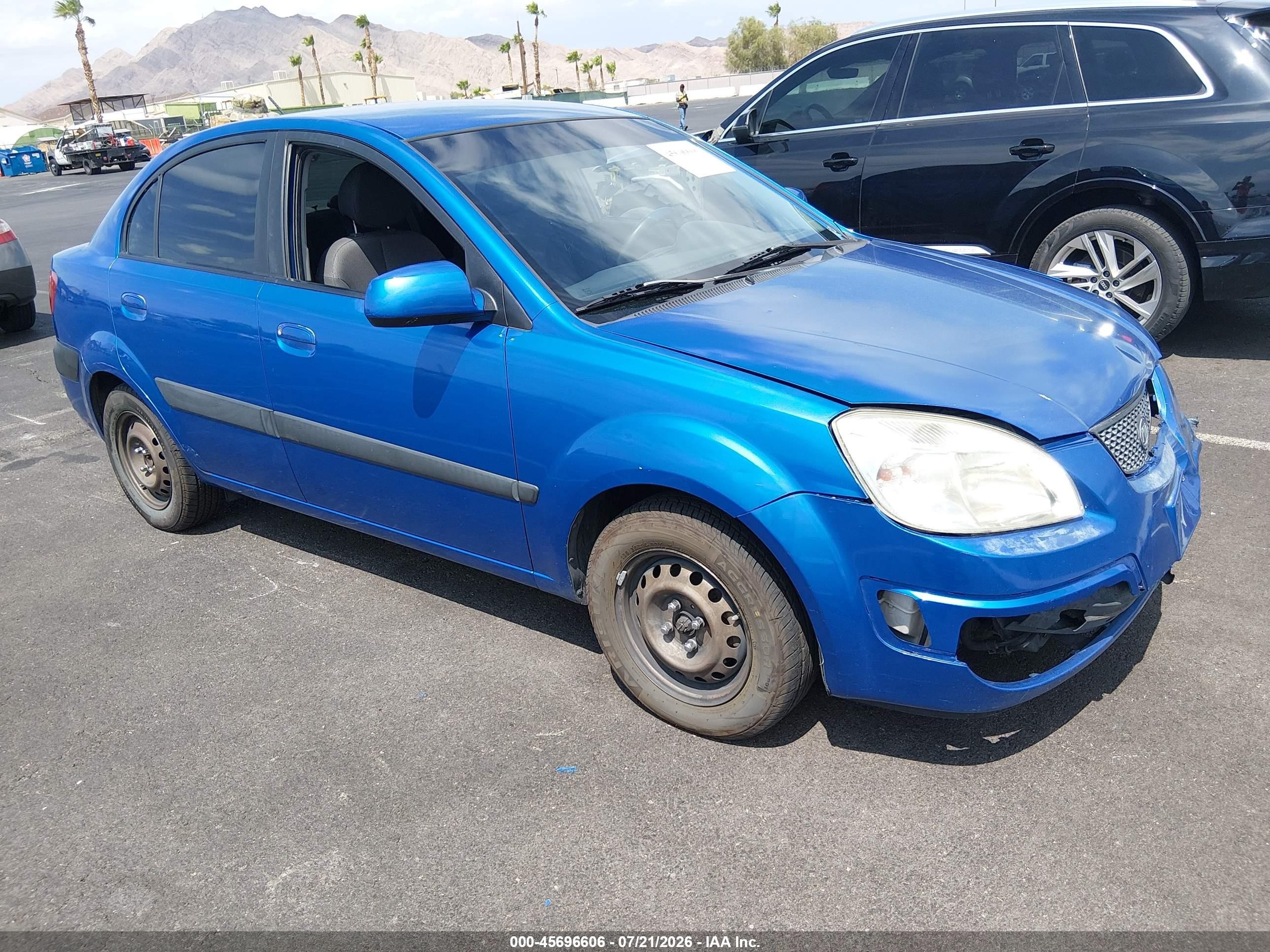 2008 Kia Rio LX, VIN KNADE123486325109 — Normal wear