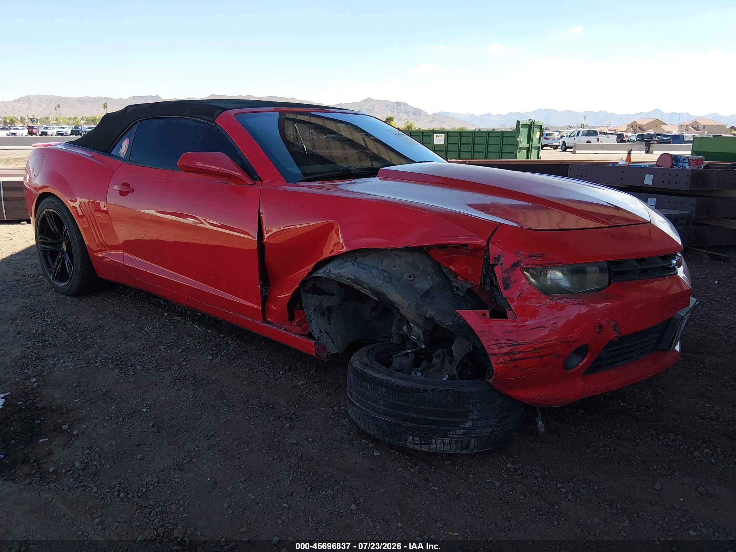 2014 Chevrolet Camaro LT, VIN 2G1FB3D35E9309074 — Front end