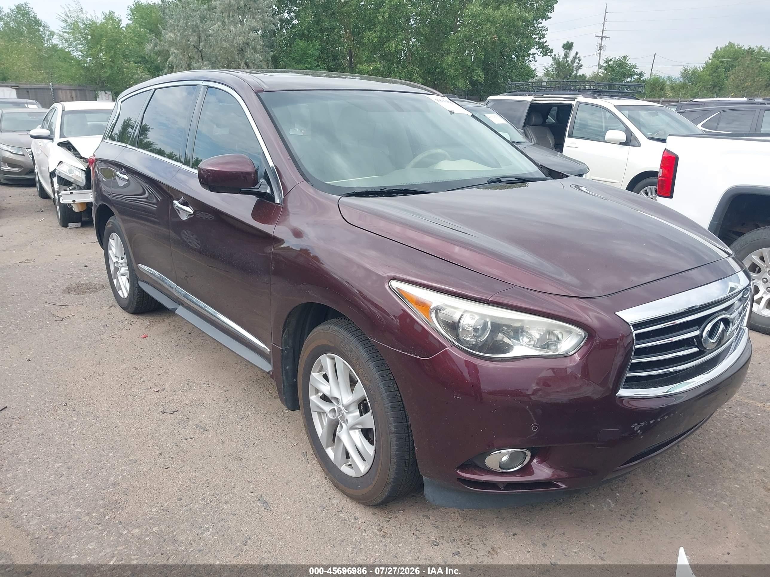 2013 Infiniti JX35, VIN 5N1AL0MM4DC307244 — Normal wear