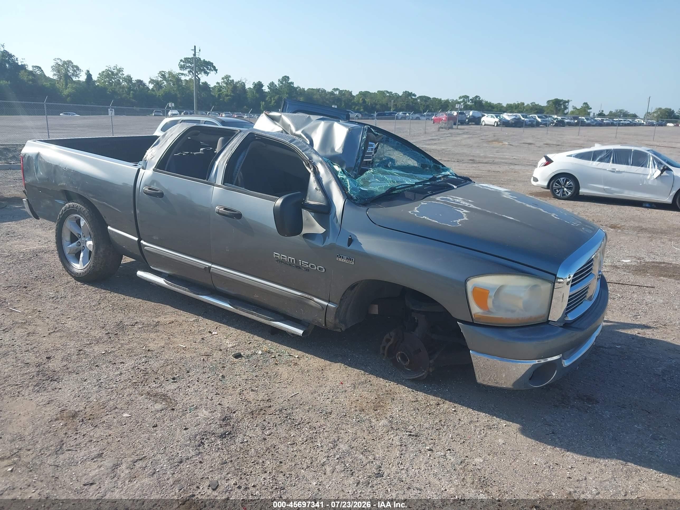 2006 Dodge 1500 SLT, VIN 1D7HA18256S686275 — Rollover