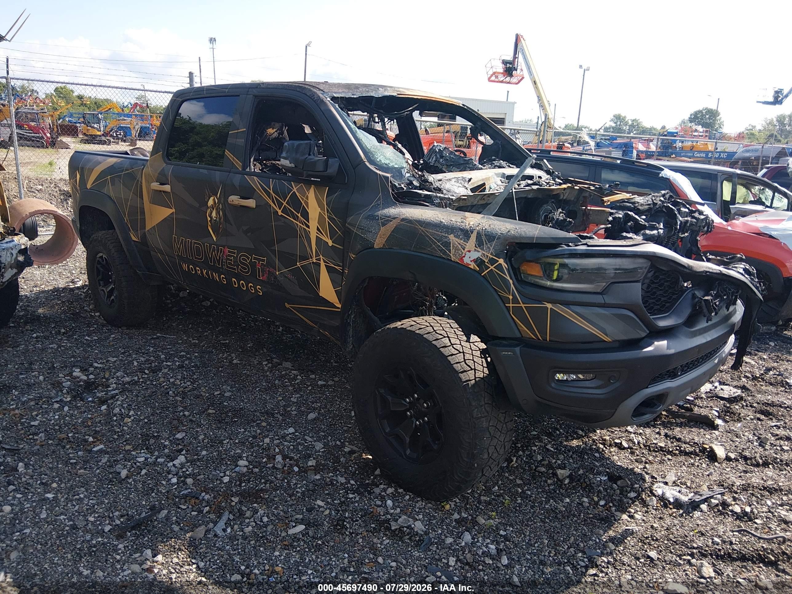 2022 Ram 1500 TRX, VIN 1C6SRFU98NN353369 — Burn