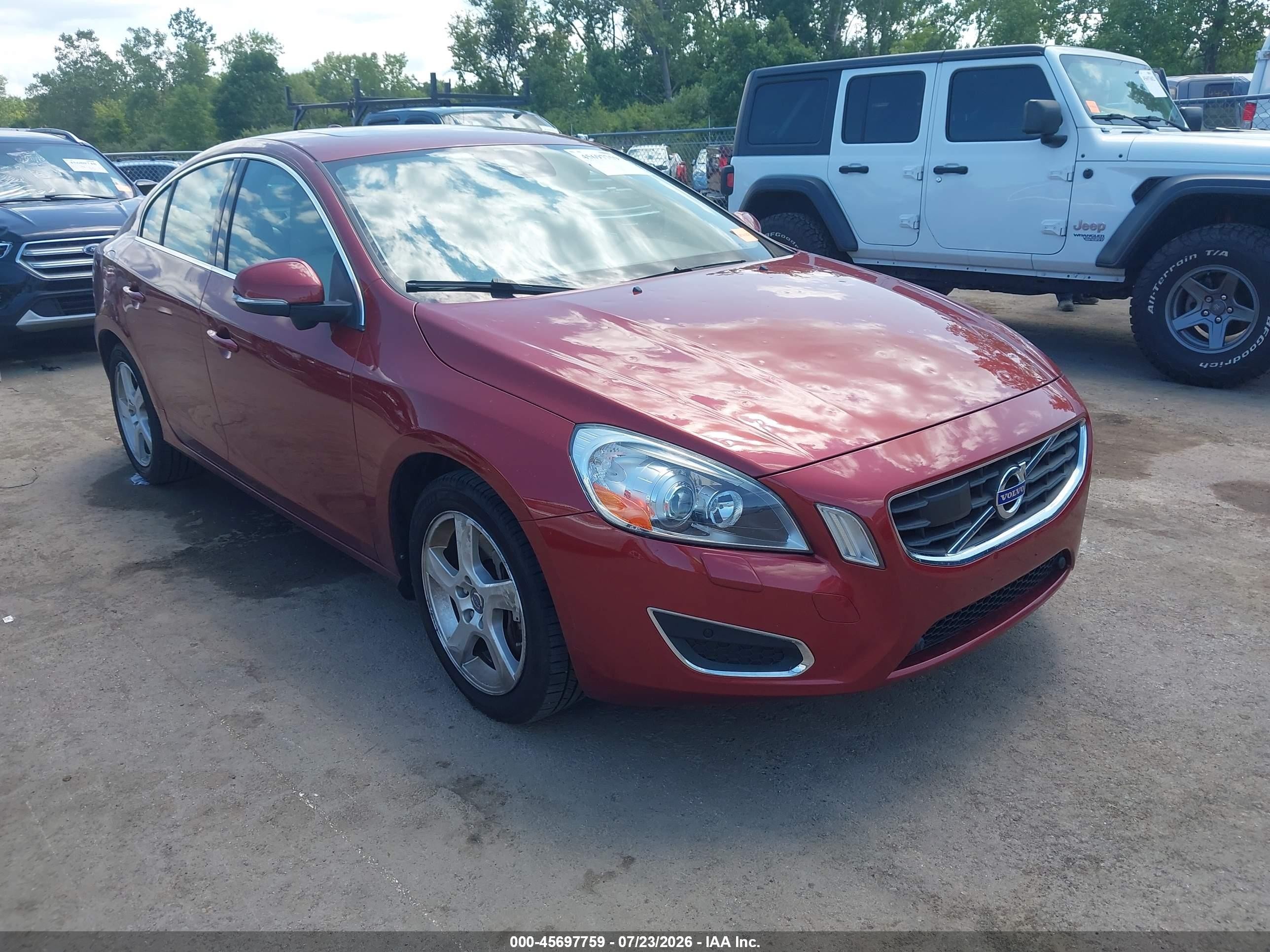2013 Volvo S60 T5 Premier, VIN YV1612FS1D2180623 — Hail