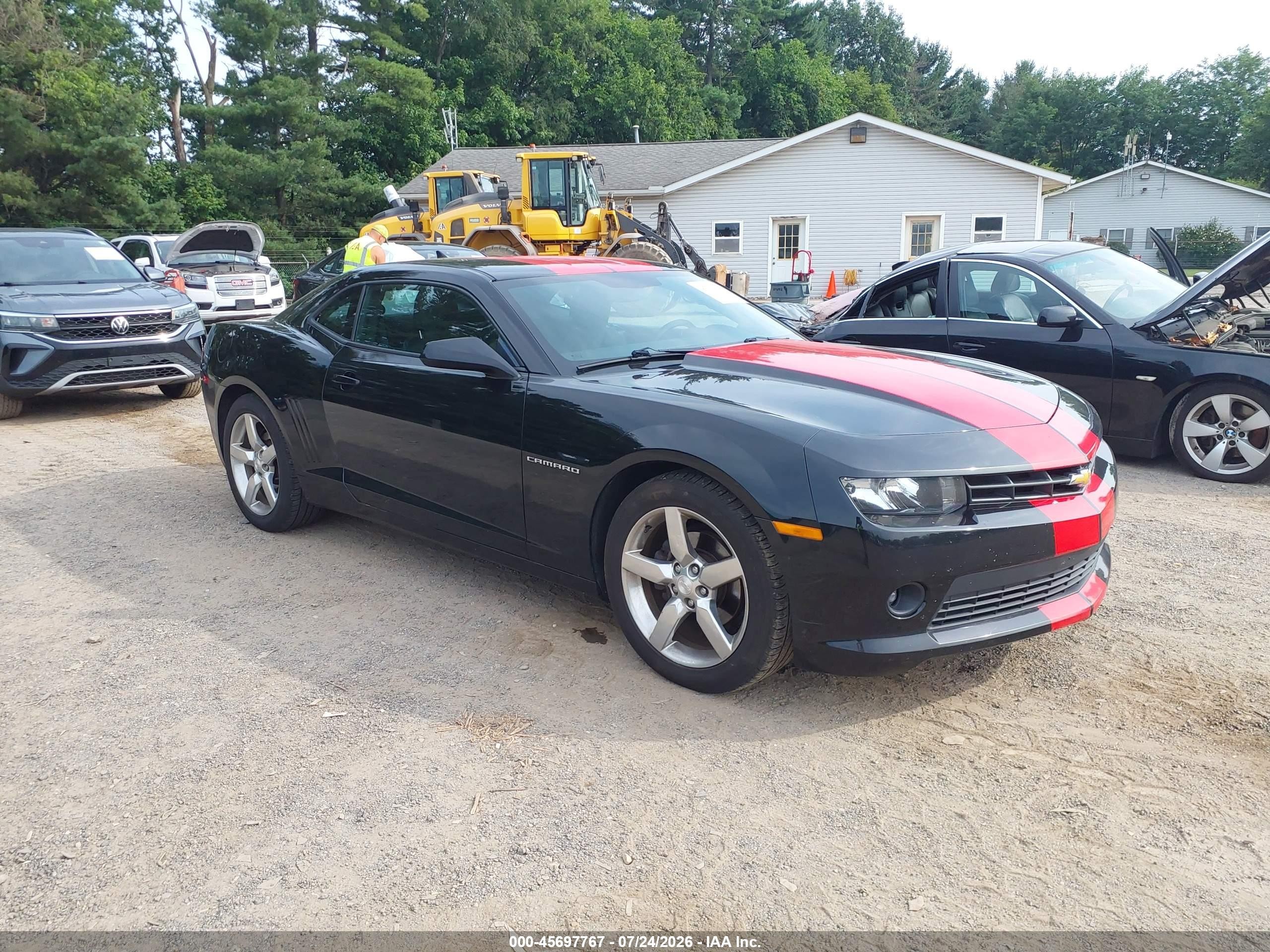 2014 Chevrolet Camaro LT, VIN 2G1FF1E34E9189971 — Side