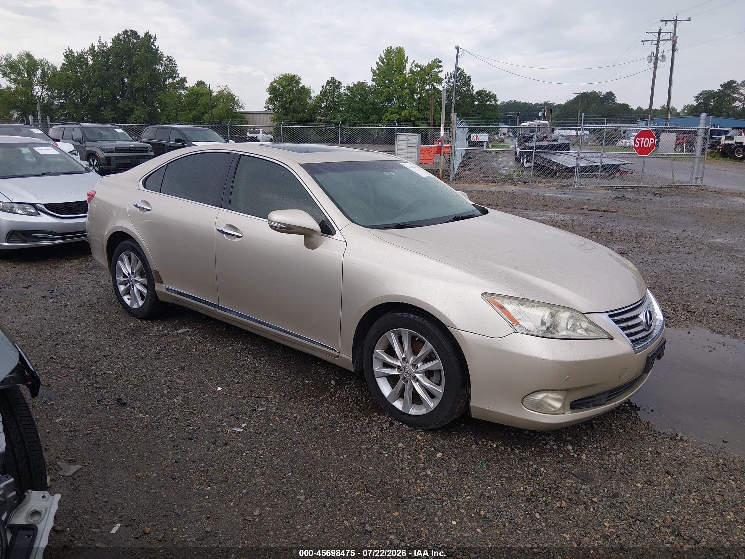 2011 Lexus ES 330, VIN JTHBK1EG4B2419246 — Water / flood