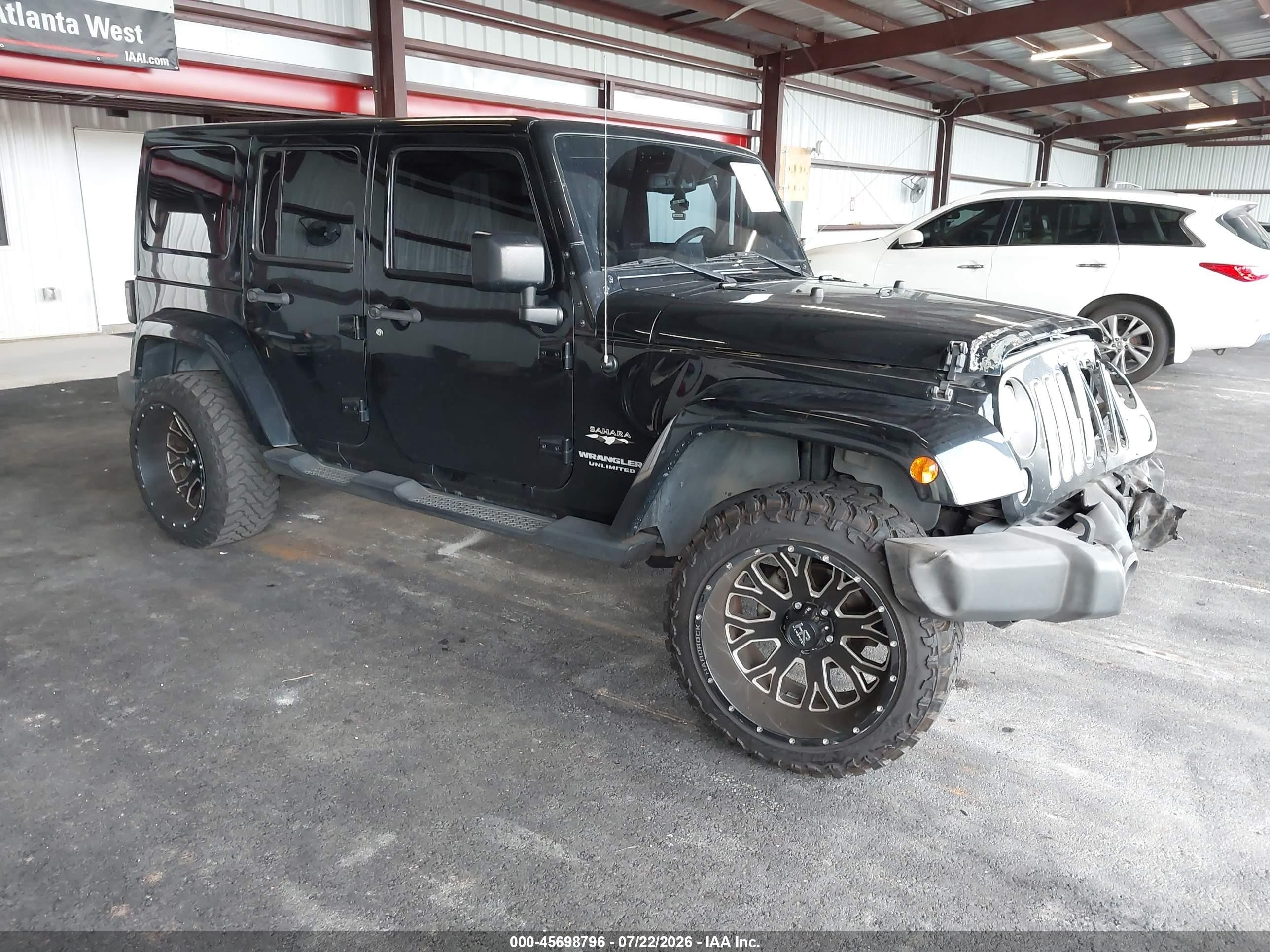 2016 Jeep Wrangler Unlimited Sahara, VIN 1C4BJWEG7GL173733 — Обычный износ