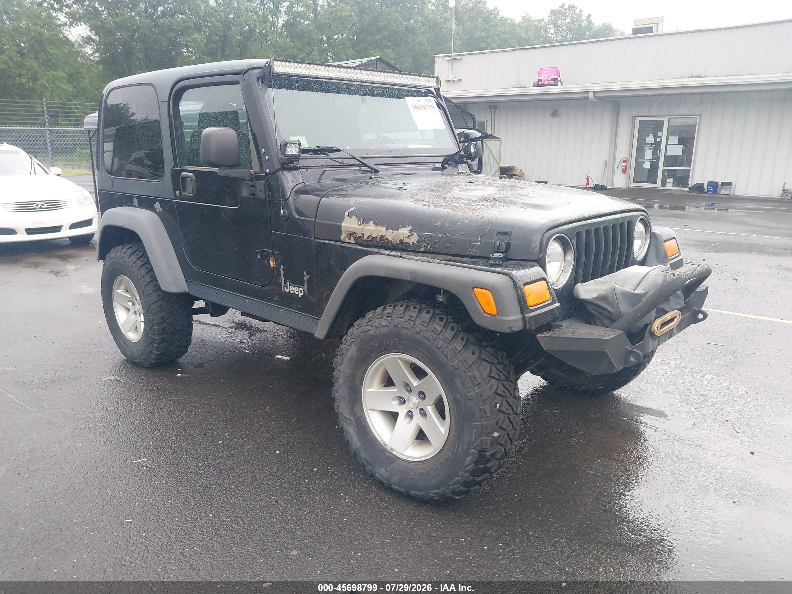 2005 Jeep Wrangler Rubicon, VIN 1J4FA69S35P305788 — Engine fire