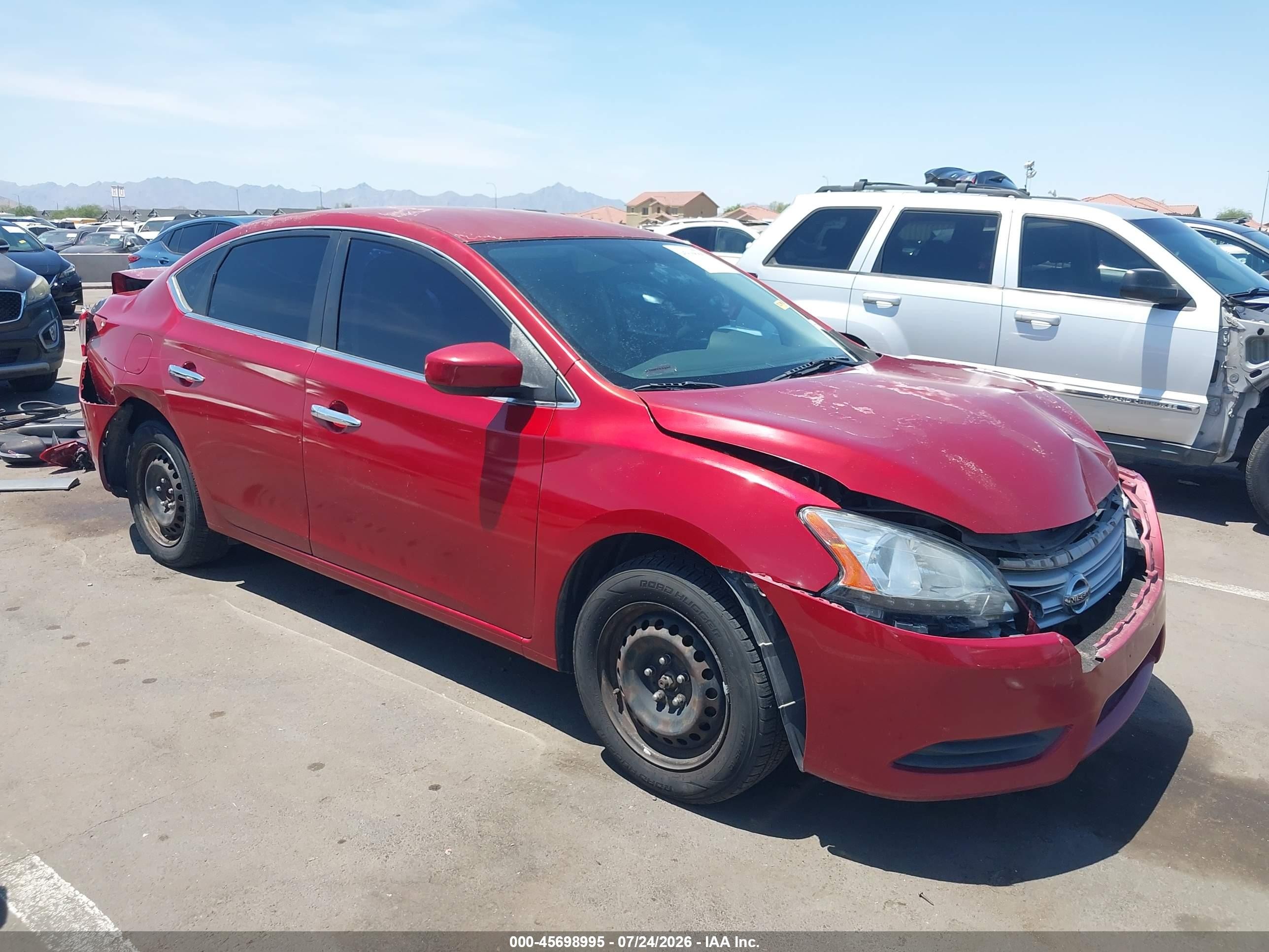 2014 Nissan Sentra S, VIN 3N1AB7AP6EY248367 — All over
