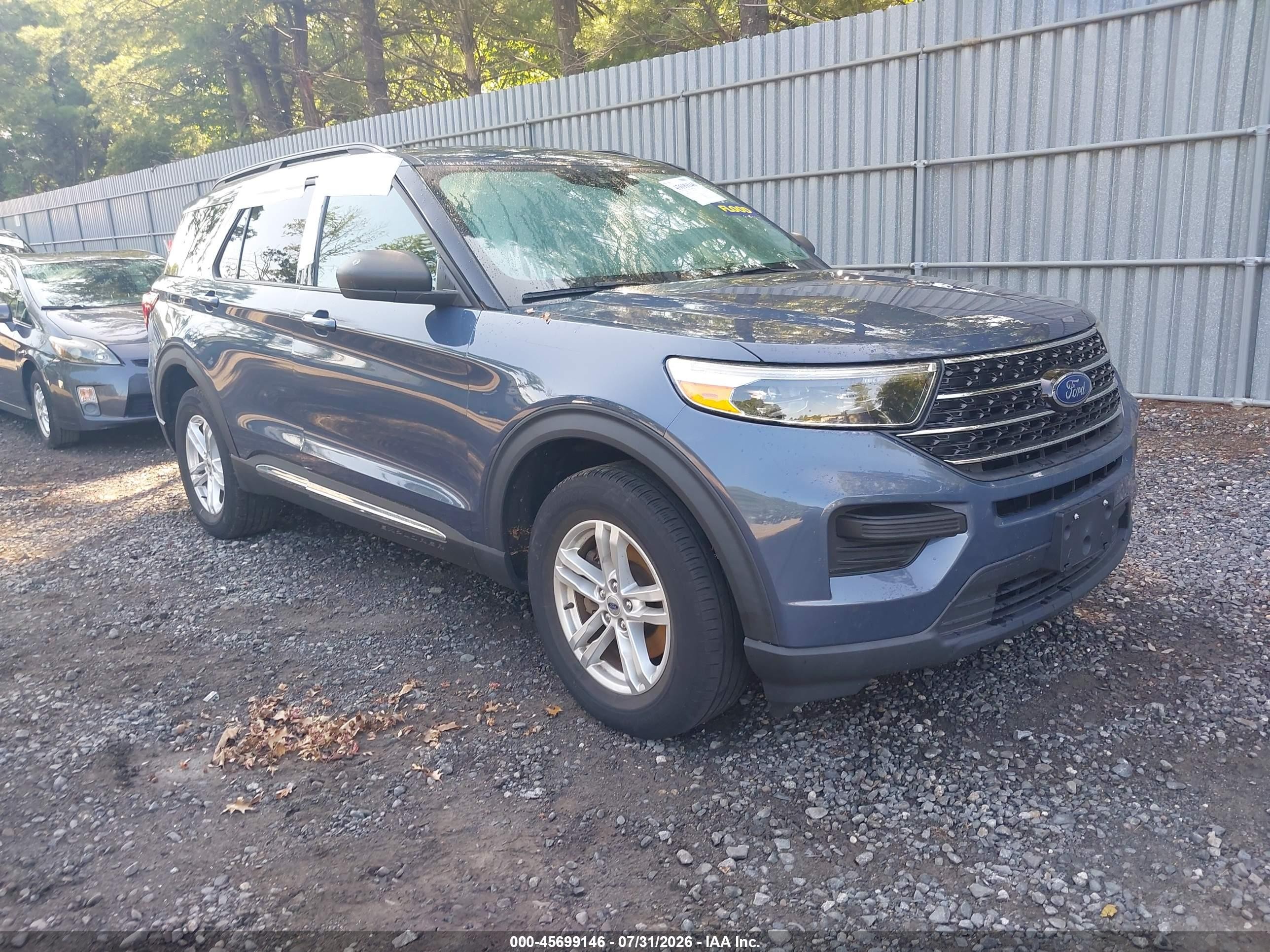 2021 Ford Explorer XLT, VIN 1FMSK8DH3MGB27660 — Water / flood