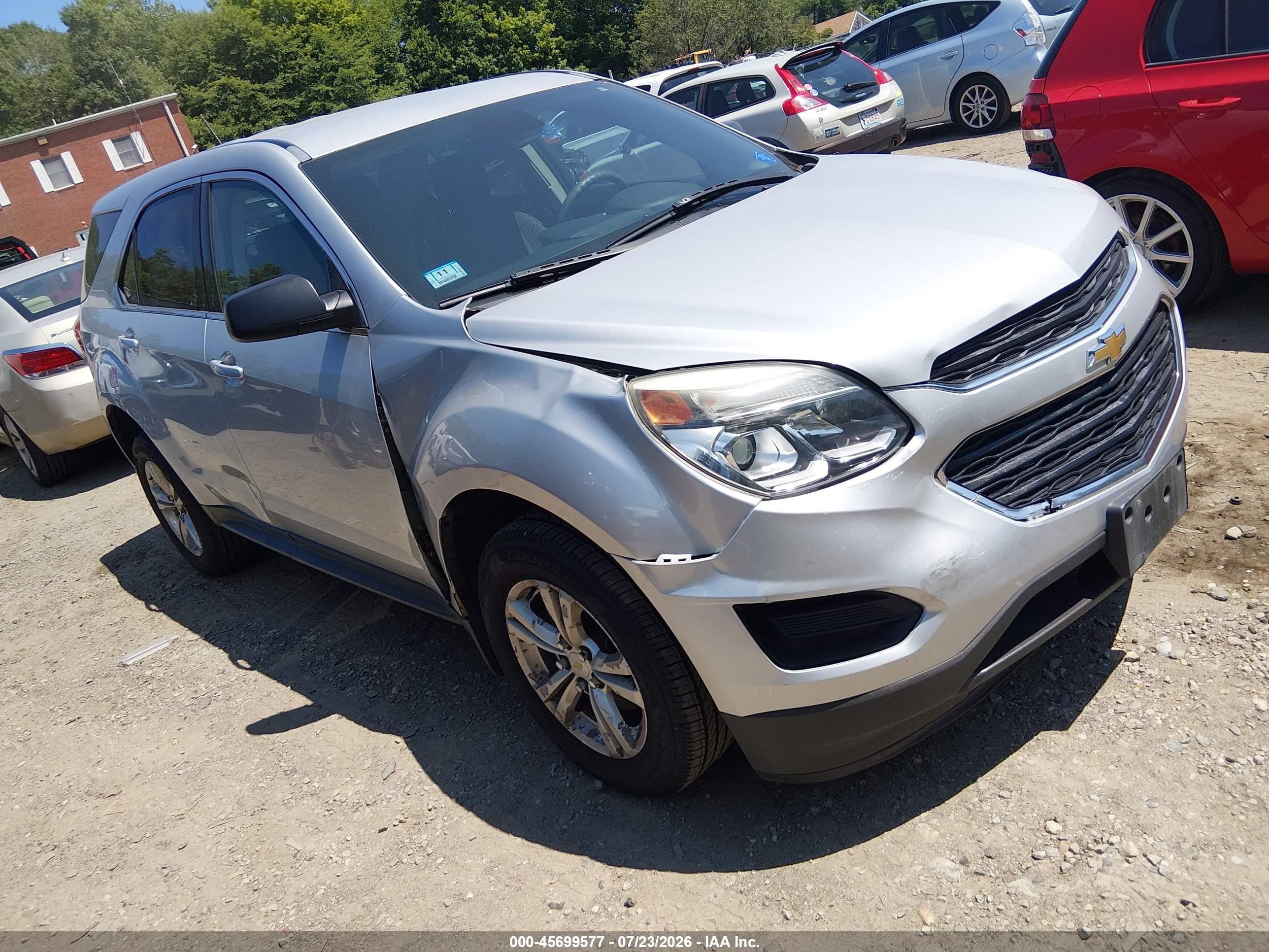 2016 Chevrolet Equinox LS, VIN 2GNALBEK3G6181072 — Side