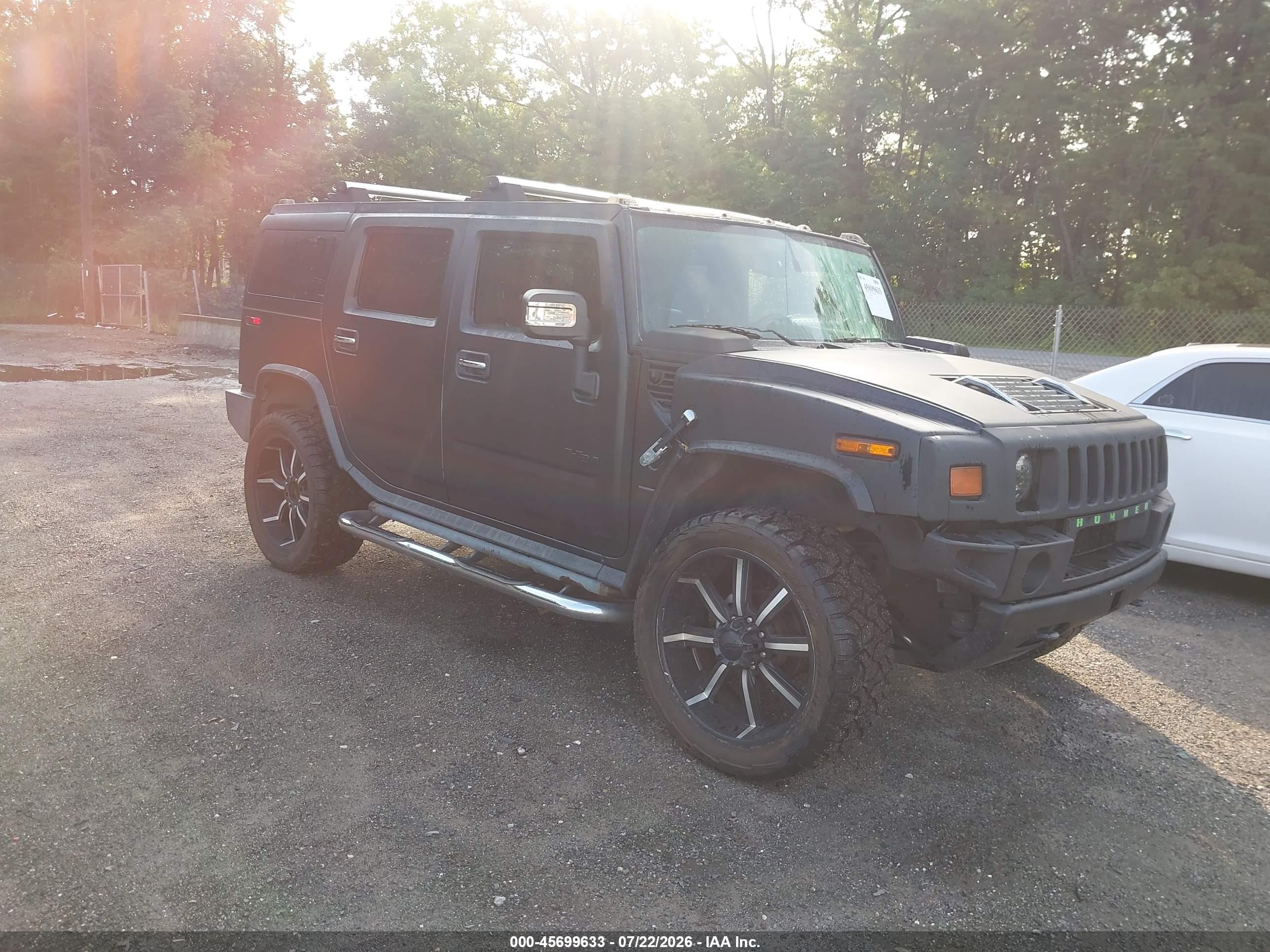 2008 Hummer H2 SUV, VIN 5GRGN23828H108693 — Not stated