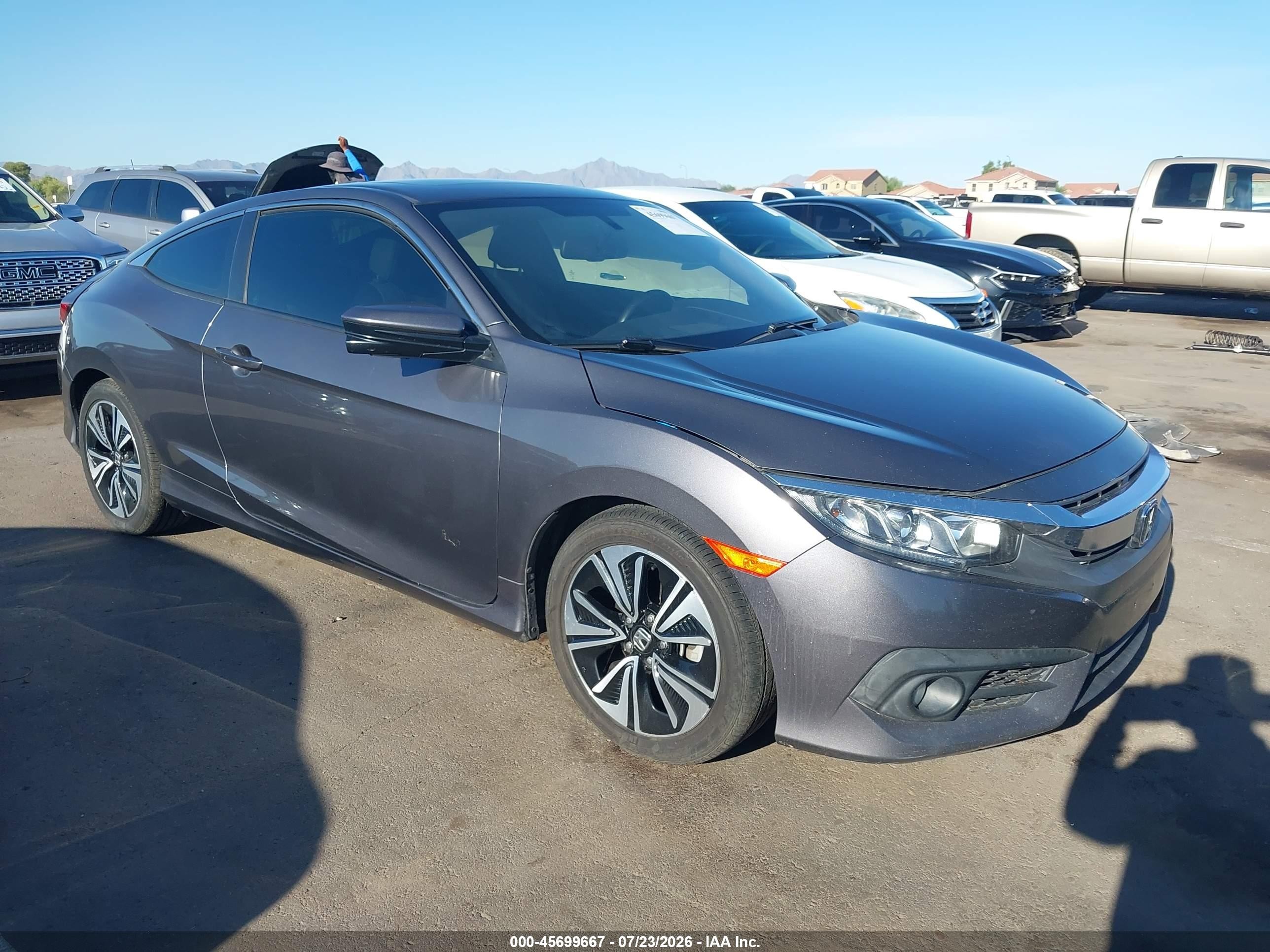 2016 Honda Civic EX-L, VIN 2HGFC3B73GH357919 — Interior fire