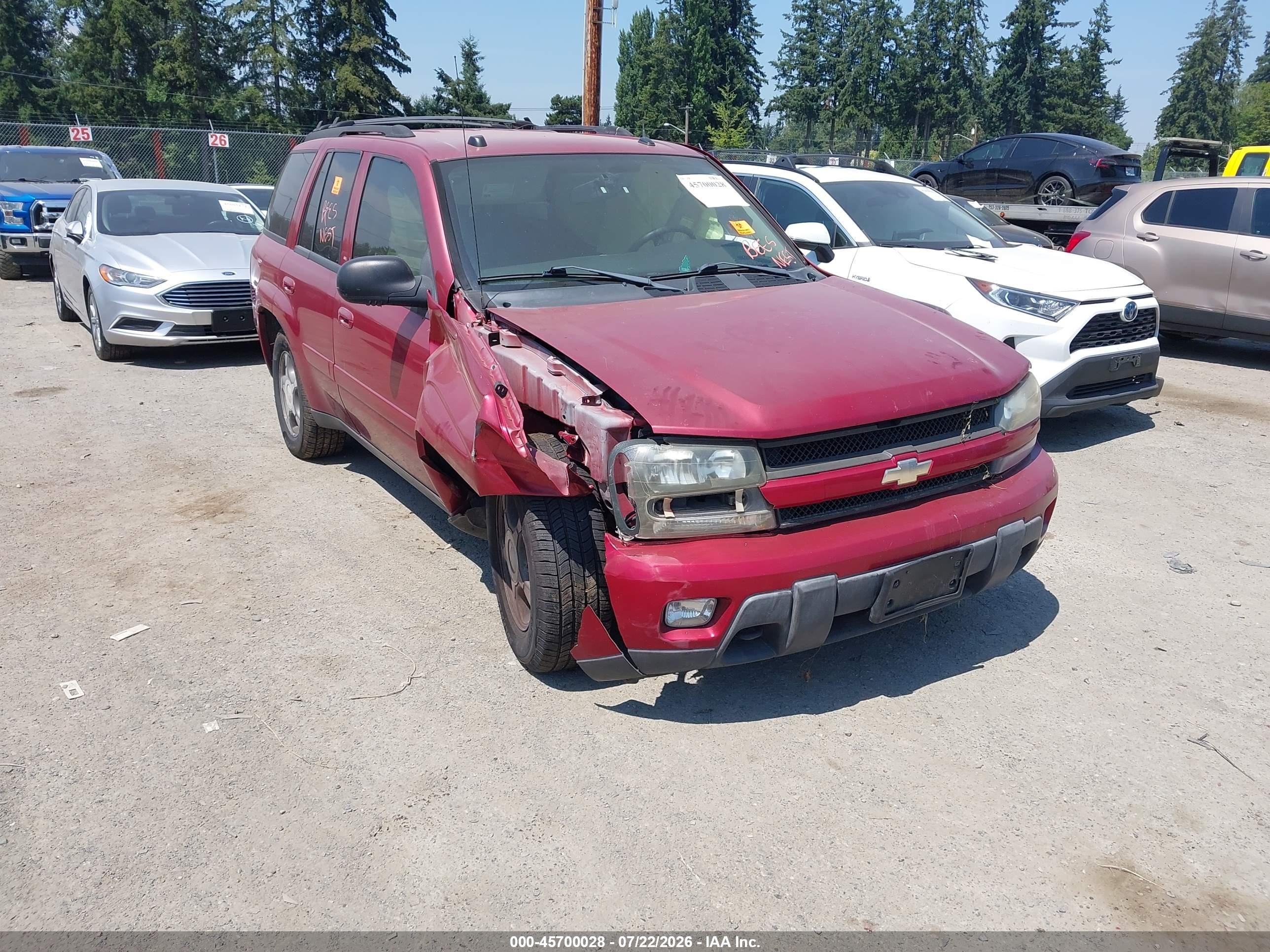 2005 Chevrolet TrailBlazer LS, VIN 1GNDT13S052217384 — Biohazard / chemical