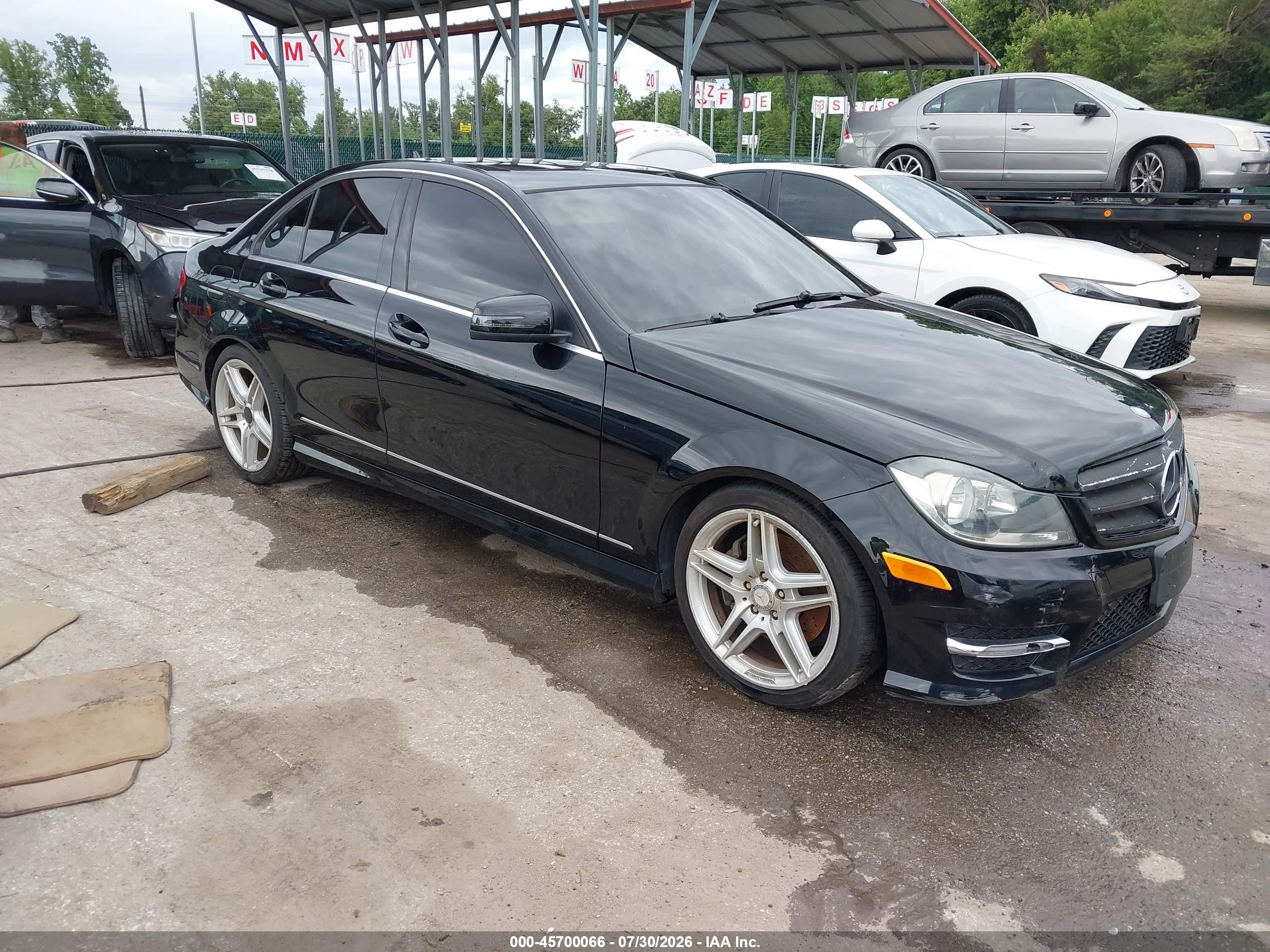2013 Mercedes-Benz C 300 Sport, VIN WDDGF8AB8DA806606 — Hail
