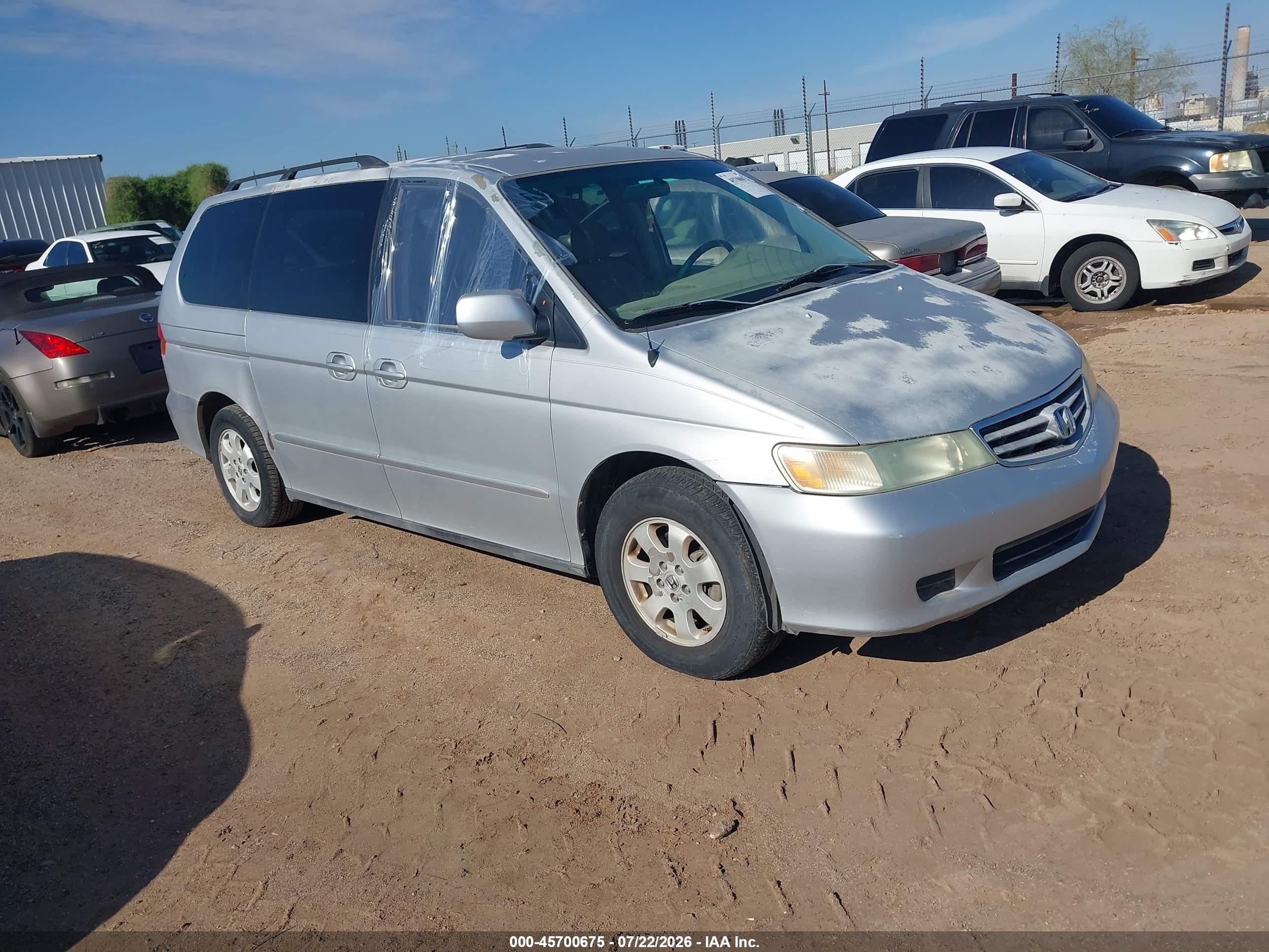 2002 Honda Odyssey EX-L, VIN 5FNRL18062B035283 — Обычный износ