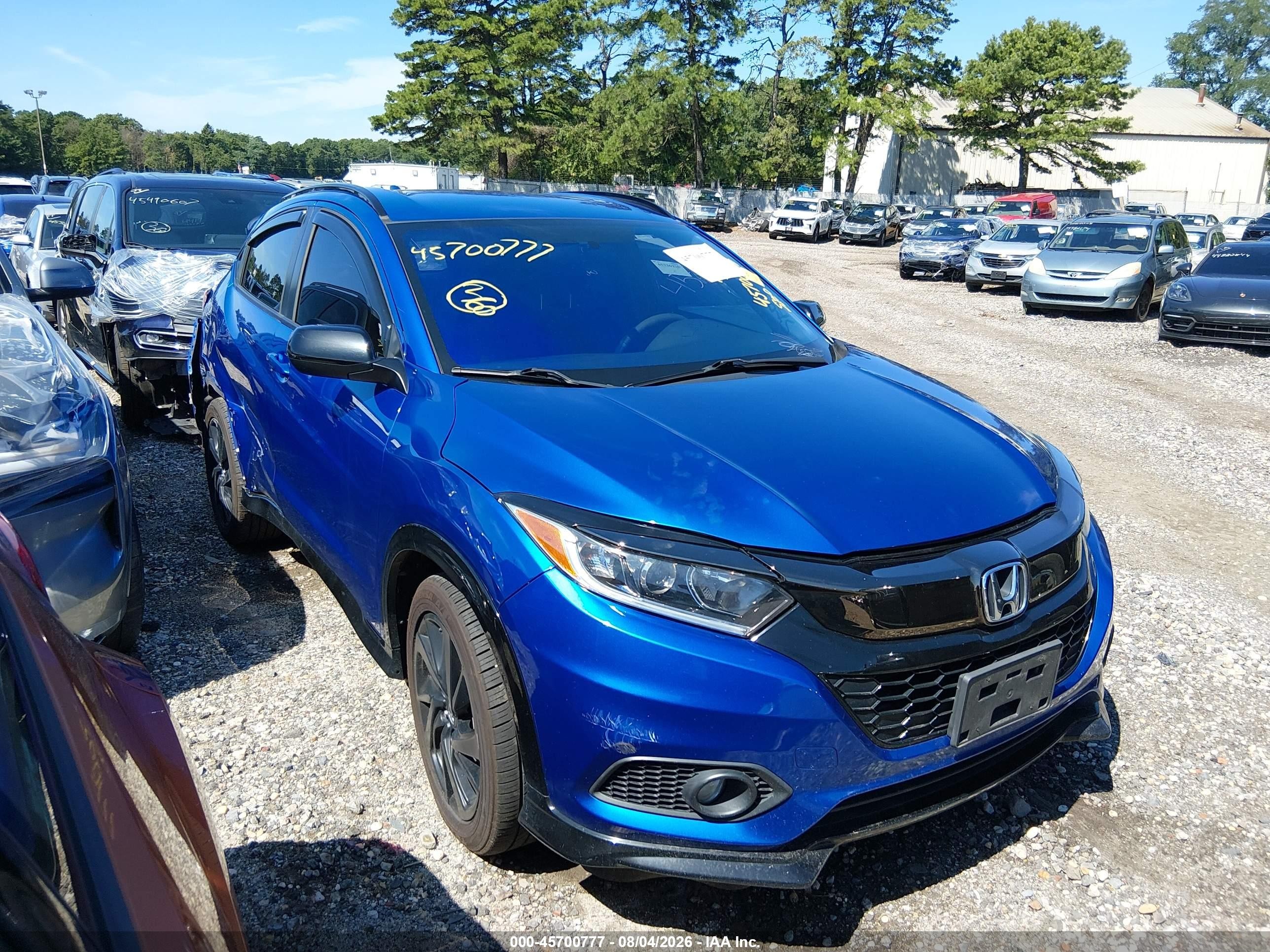 2021 Honda HR-V Sport, VIN 3CZRU6H14MM733158 — Зад
