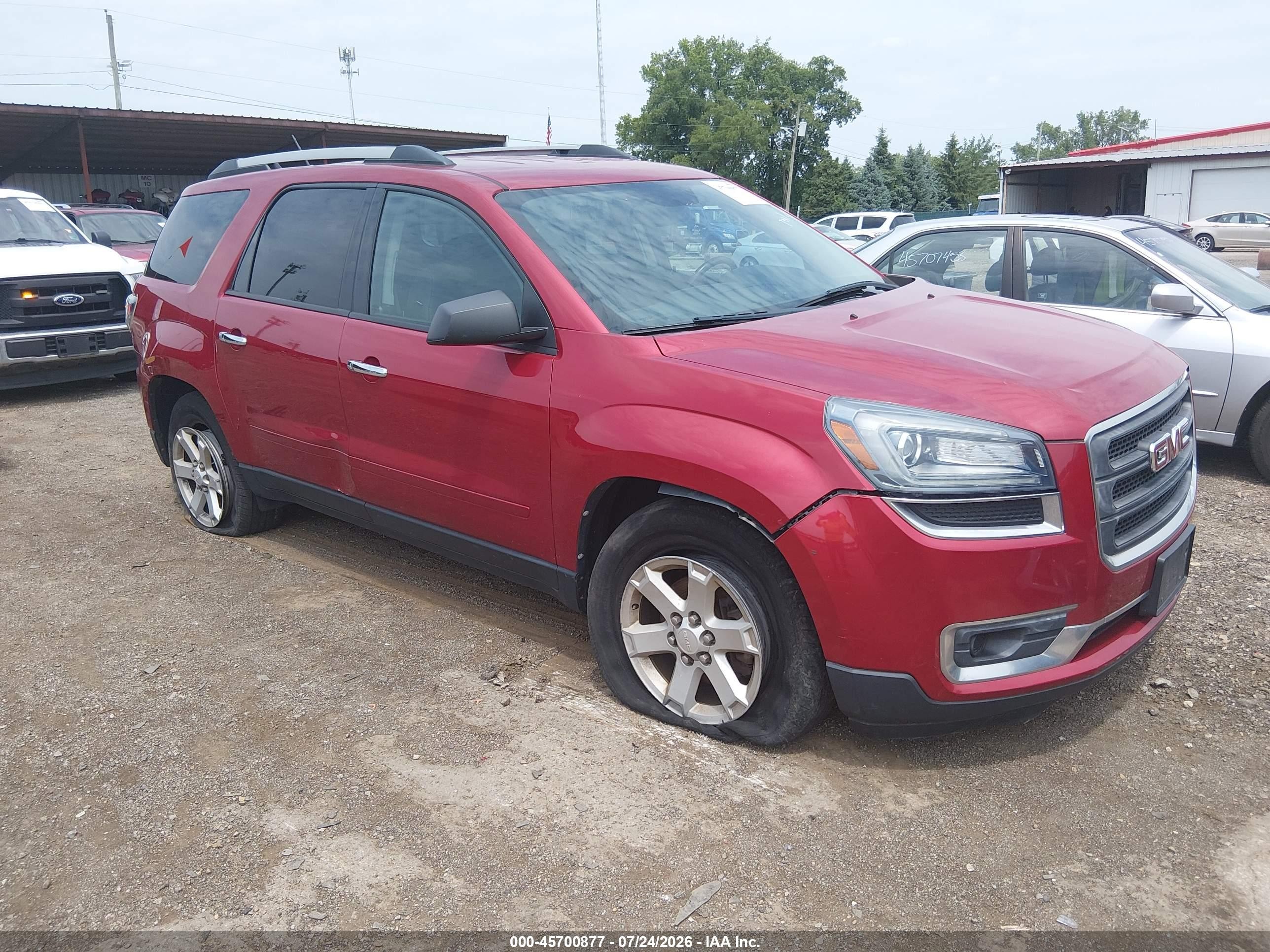 2014 GMC Acadia SLE, VIN 1GKKVPKD4EJ293331 — Бок