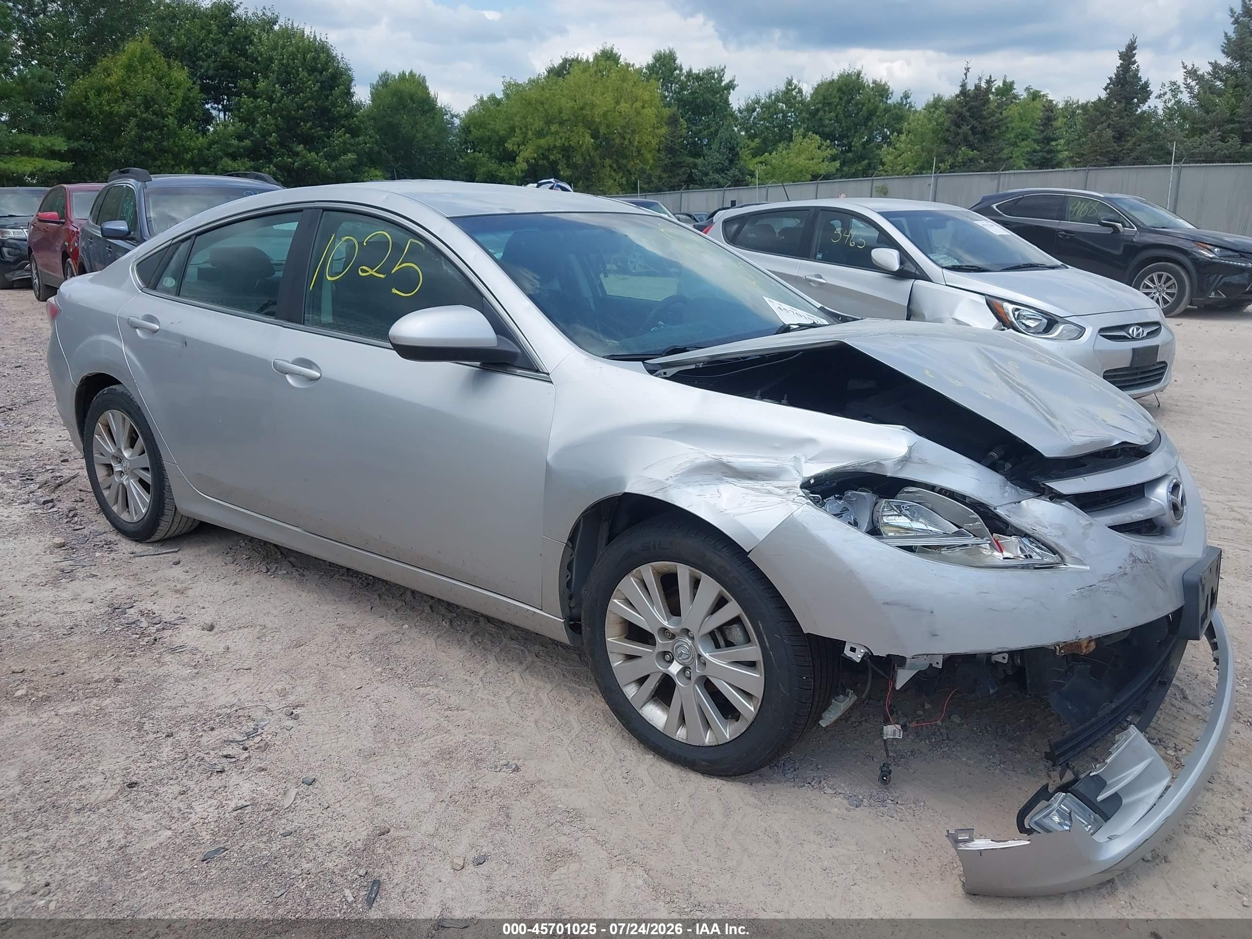 2010 Mazda 6 i Grand Touring, VIN 1YVHZ8CH6A5M17369 — Hail