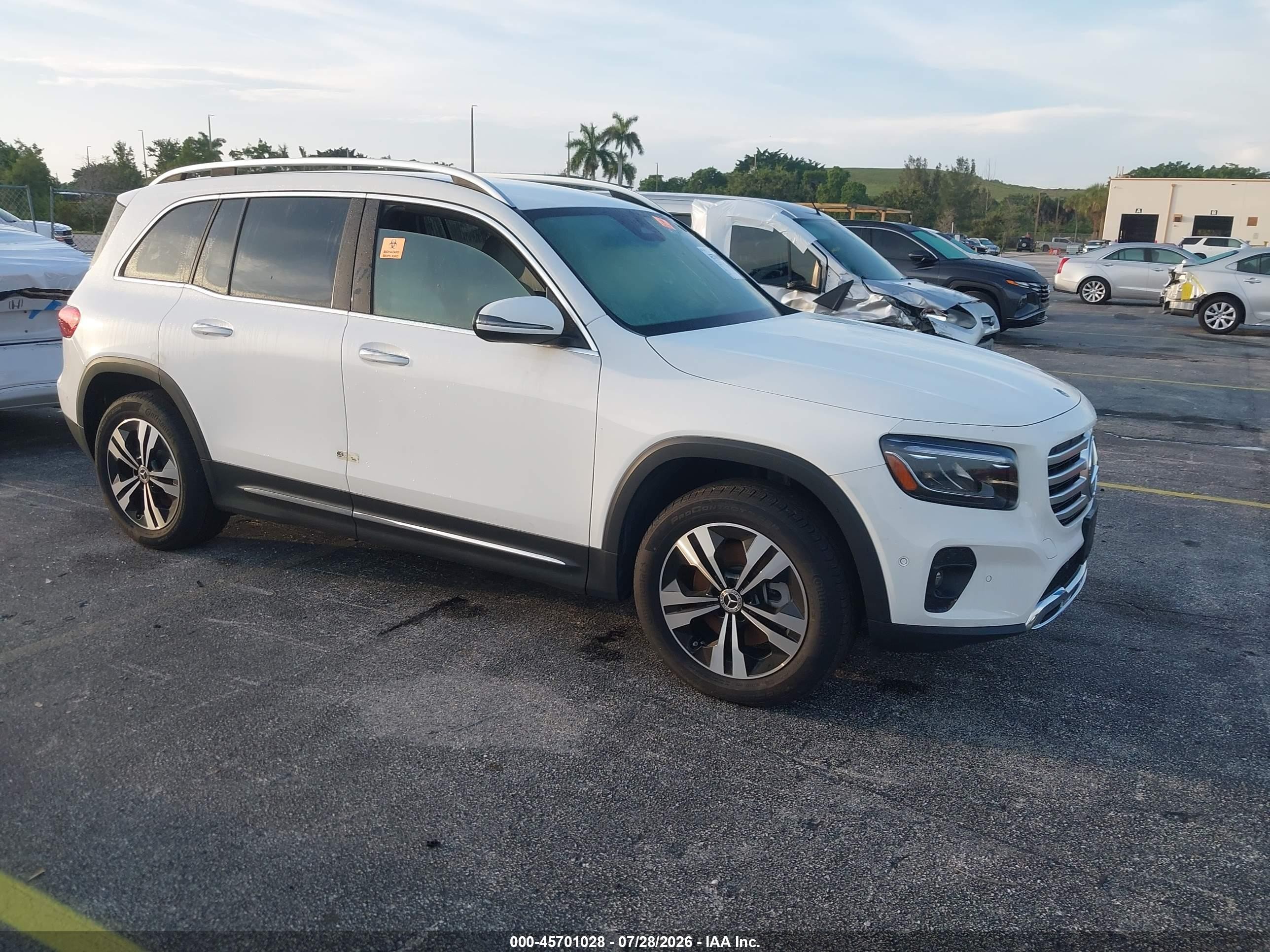 2025 Mercedes-Benz GLB 250, VIN W1N4M4HB2SW399361 — Biohazard / chemical