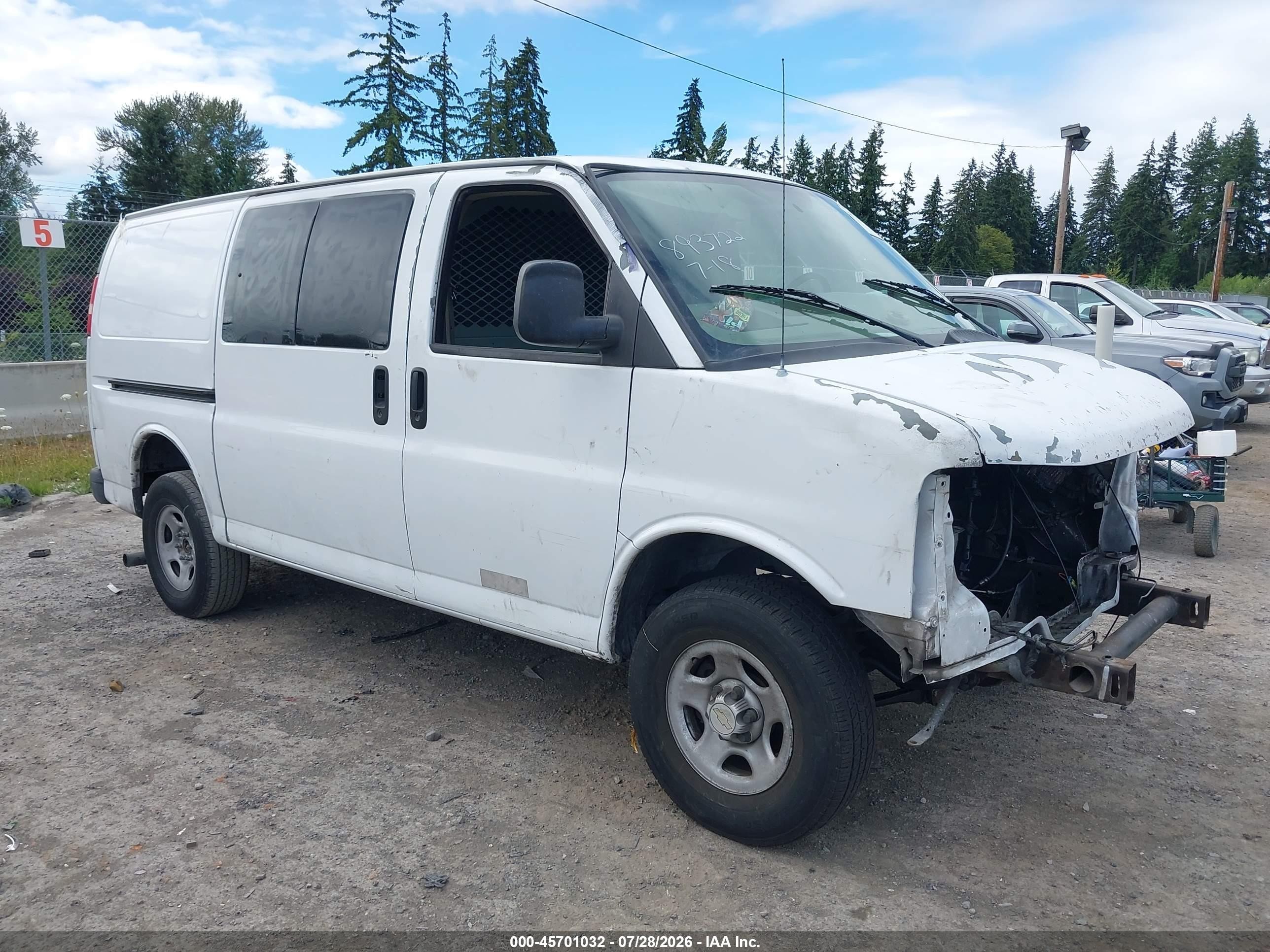 2007 Chevrolet Express Cargo, VIN 1GCFG15X471250847 — После угона