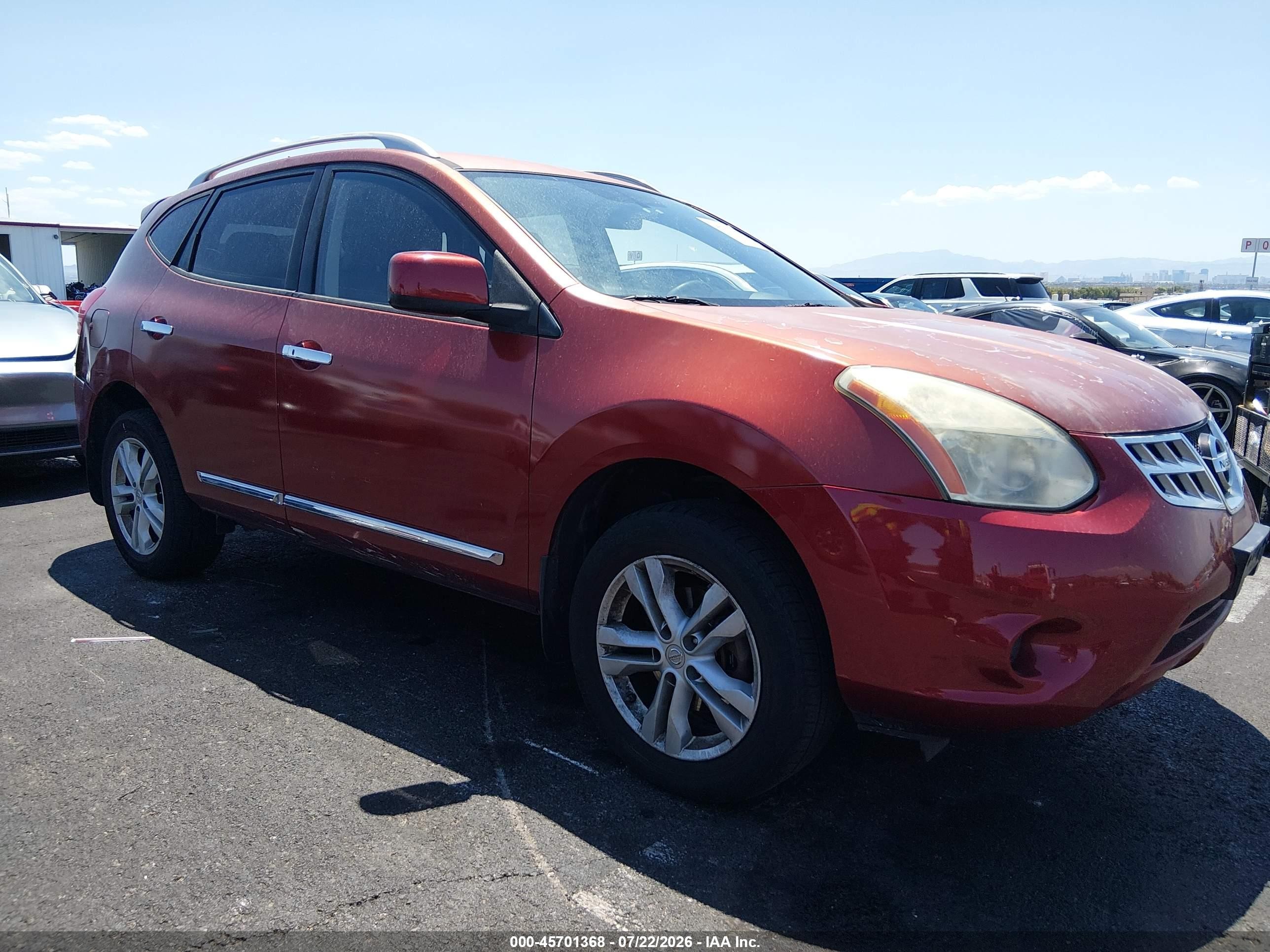 2012 Nissan Rogue SL, VIN JN8AS5MV4CW410419 — Normal wear