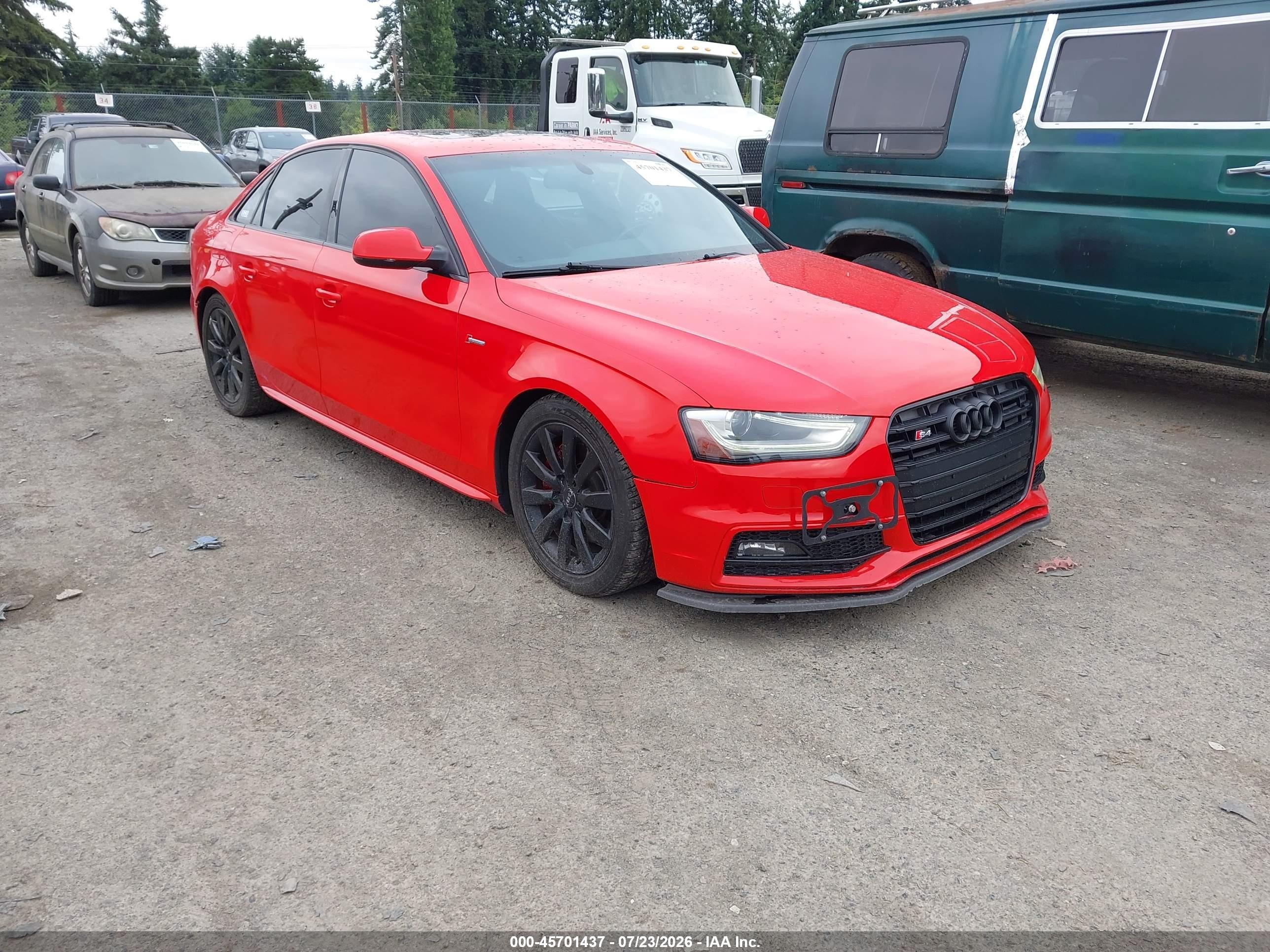 2014 Audi S4 Premium Plus, VIN WAUBGAFL8EA150769 — Rear end