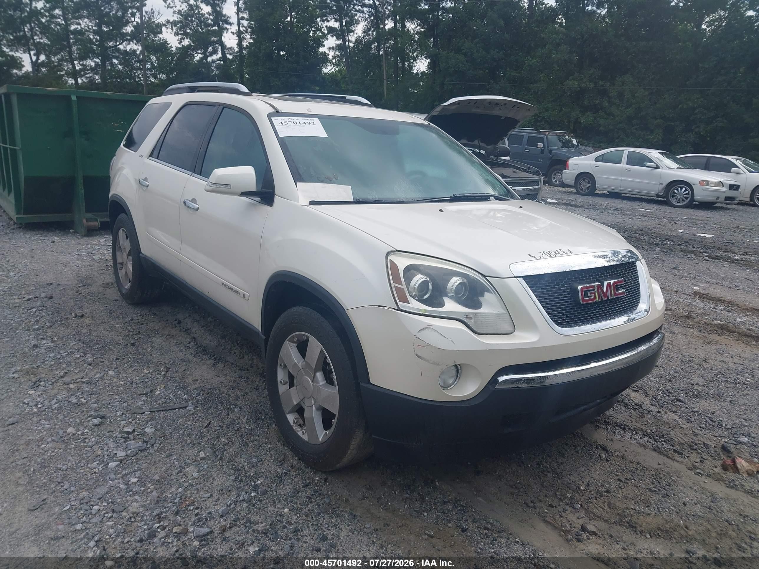 2008 GMC Acadia SLT2, VIN 1GKER33778J183879 — Normal wear