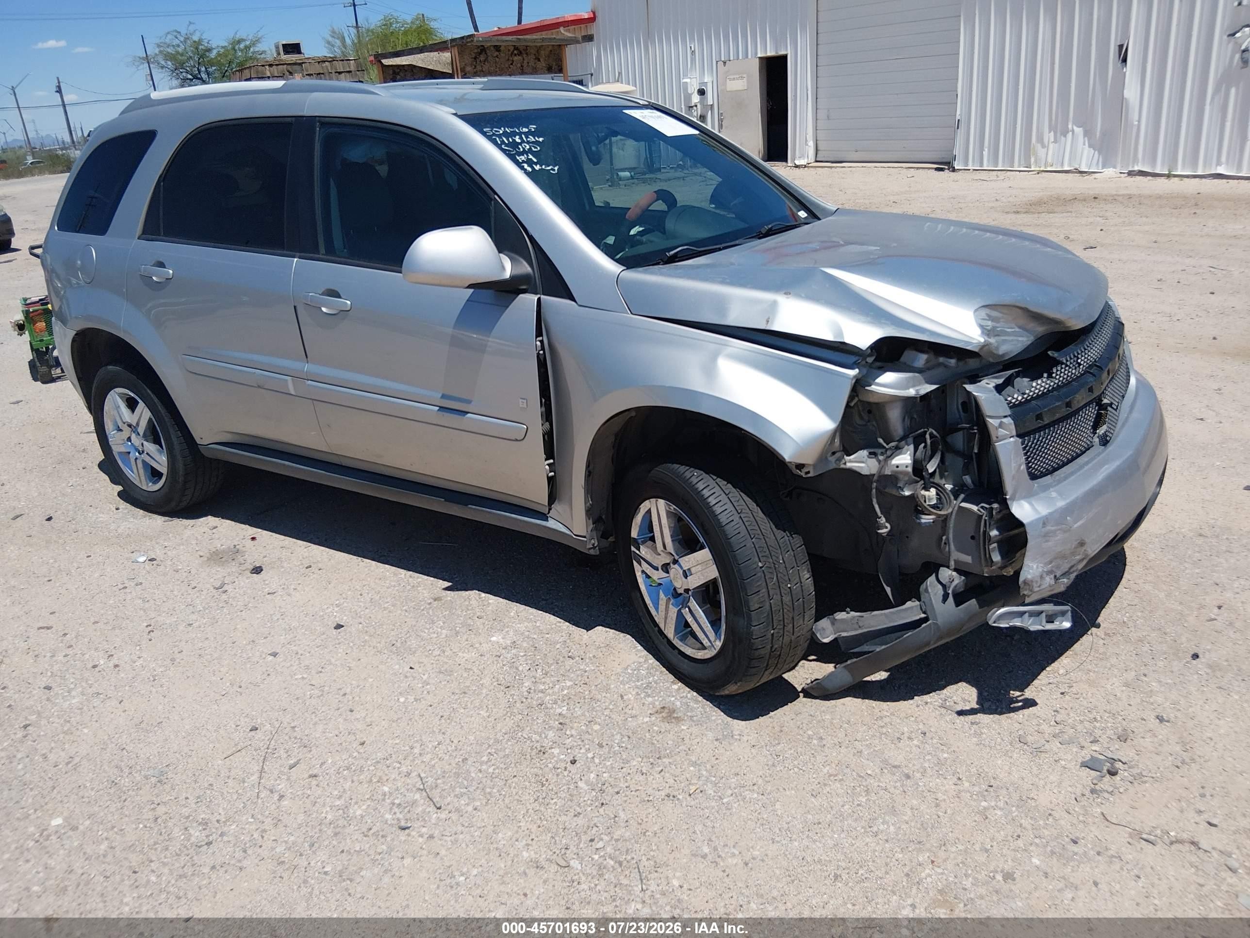 2007 Chevrolet Equinox LT, VIN 2CNDL63F176122357 — Front end