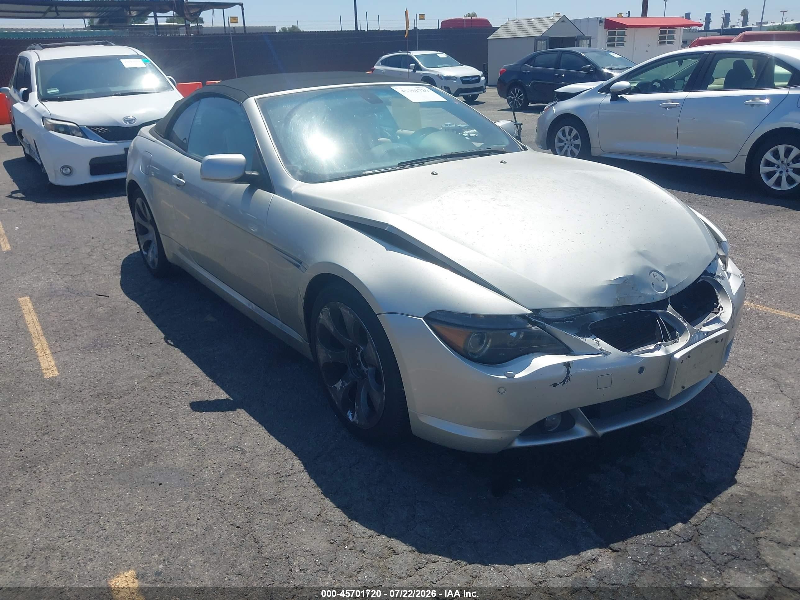 2004 BMW 6 Series 645Ci, VIN WBAEK73404B321034 — Front end