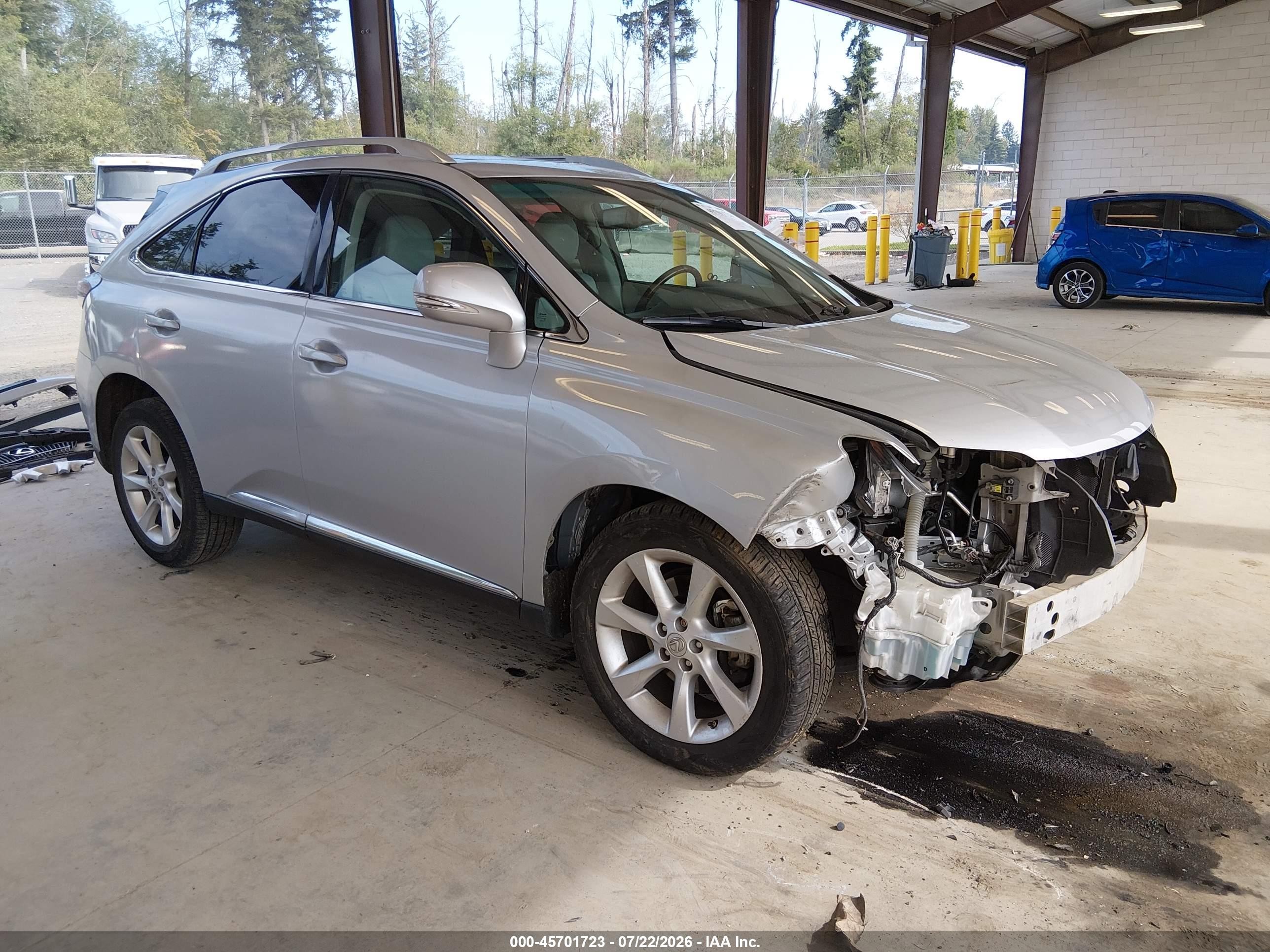 2010 Lexus RX 350, VIN 2T2BK1BAXAC040443 — Front end