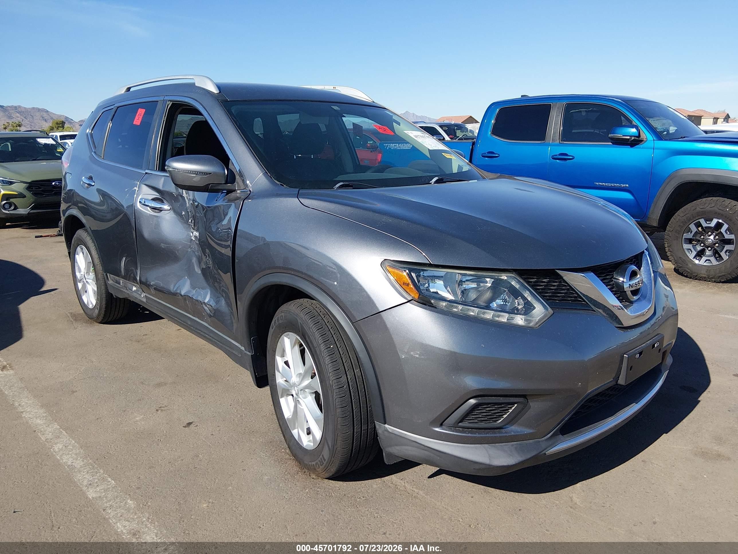 2016 Nissan Rogue S, VIN KNMAT2MT8GP684129 — Side